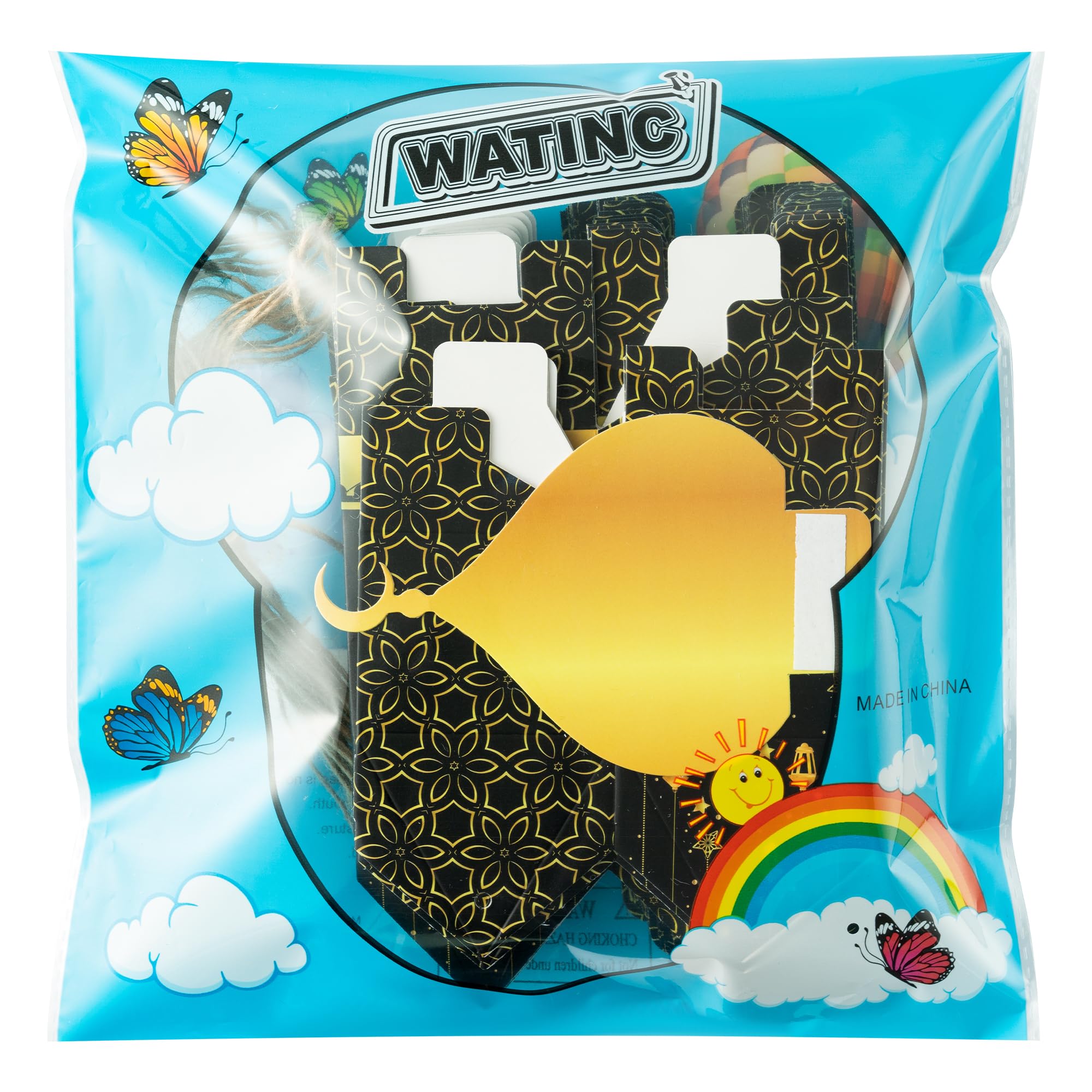 WATINC Ramadan Advent Calendar Decorations - 32pcs DIY Eid Mubarak Countdown Calendar, 30 Days Eid Advent Calendar Refillable Gi