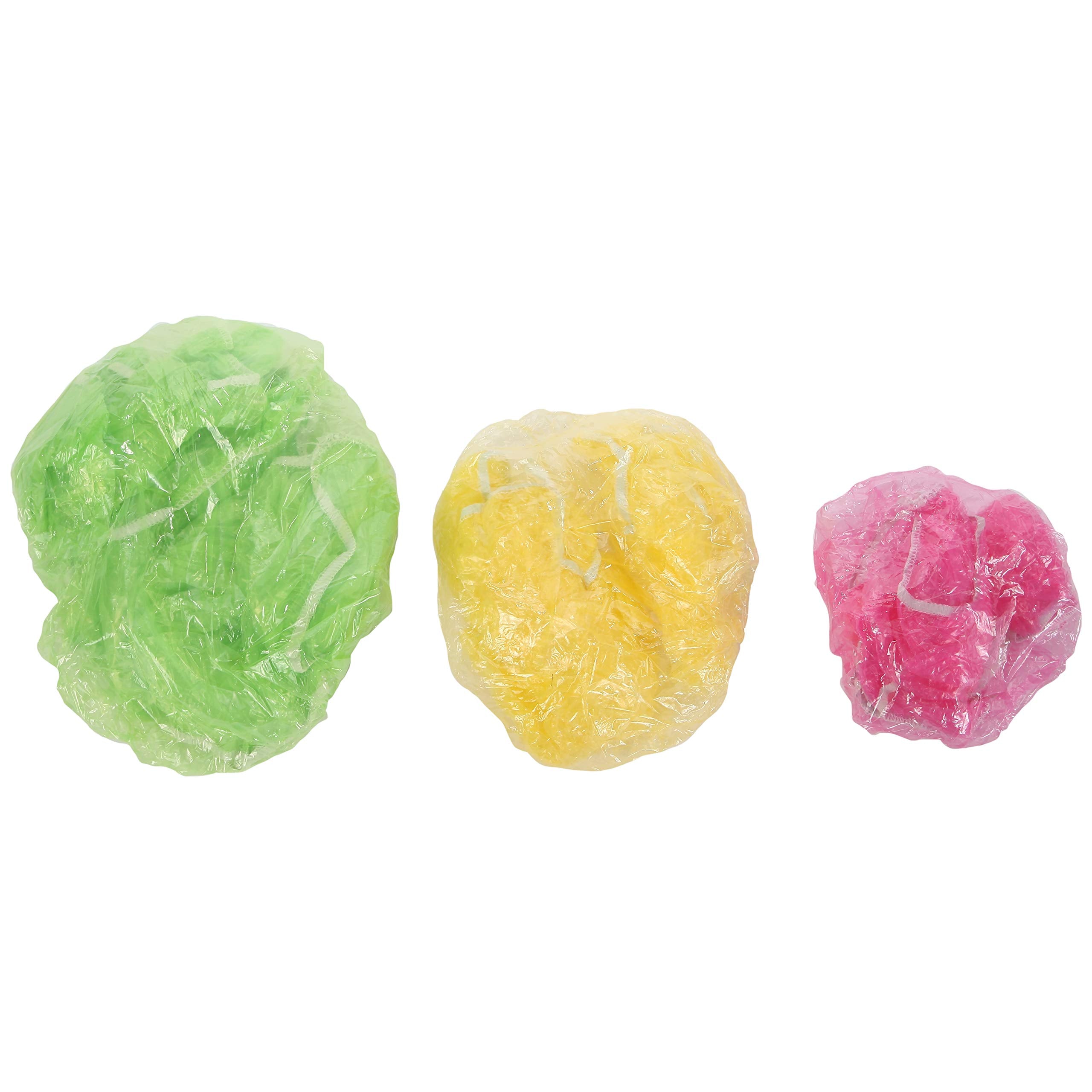 Elastic Food Covers, Plastic Kitchen Storage Lids For Meal Prep - Set Of 24