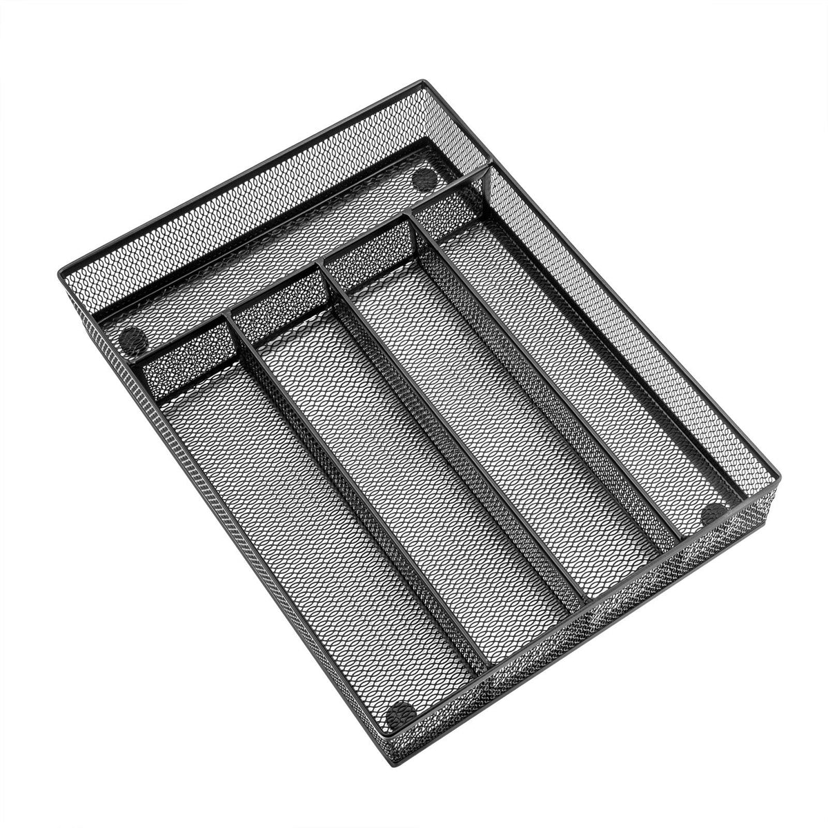 Haware Utensil Drawer Organizer, Mesh Wire Silverware Organizer Divider For Kitchen, Stainless Steel Cutlery Flatware Storage Tr