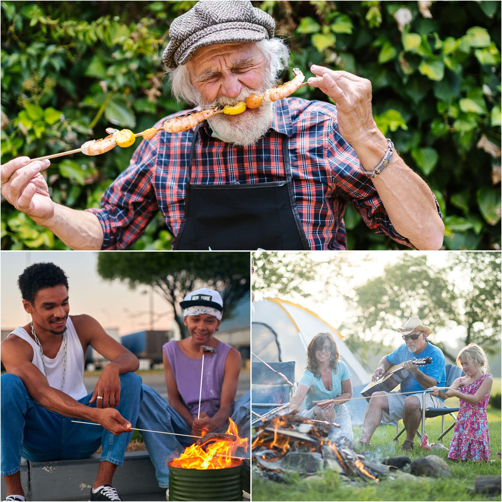 200Pcs Bamboo Marshmallow Roasting Sticks 30 Inch 5Mm Thick Extra Long Bamboo Wooden Skewers Smores Sticks Hot Dog Skewer For Ca