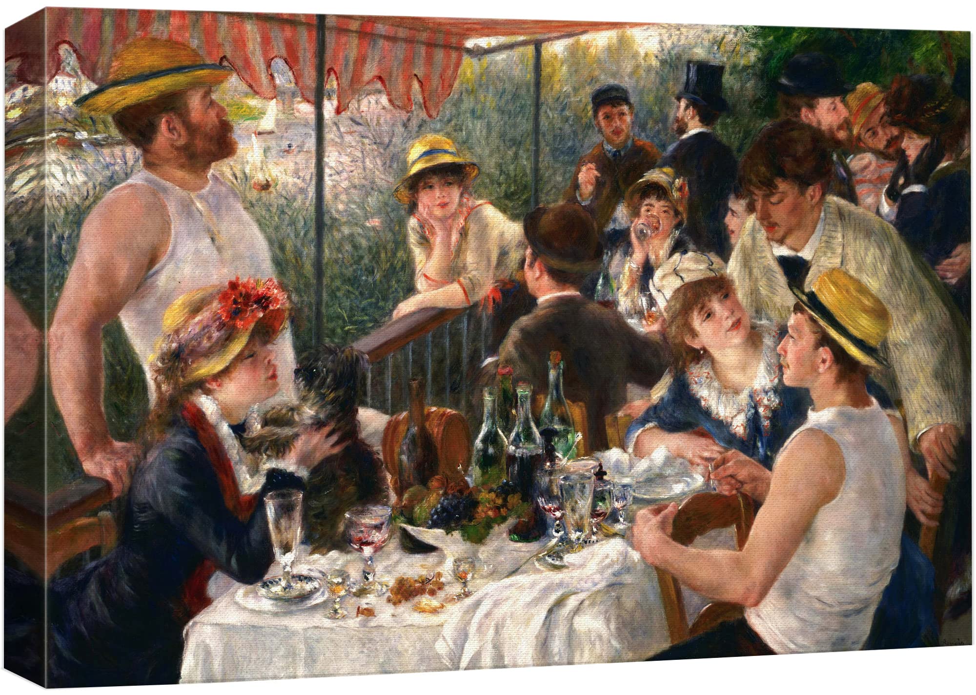 Wall26 Canvas Print Wall Art Luncheon Boating Party By Pierre-Auguste Renoir Historic Cultural Illustrations Impressionism Rusti
