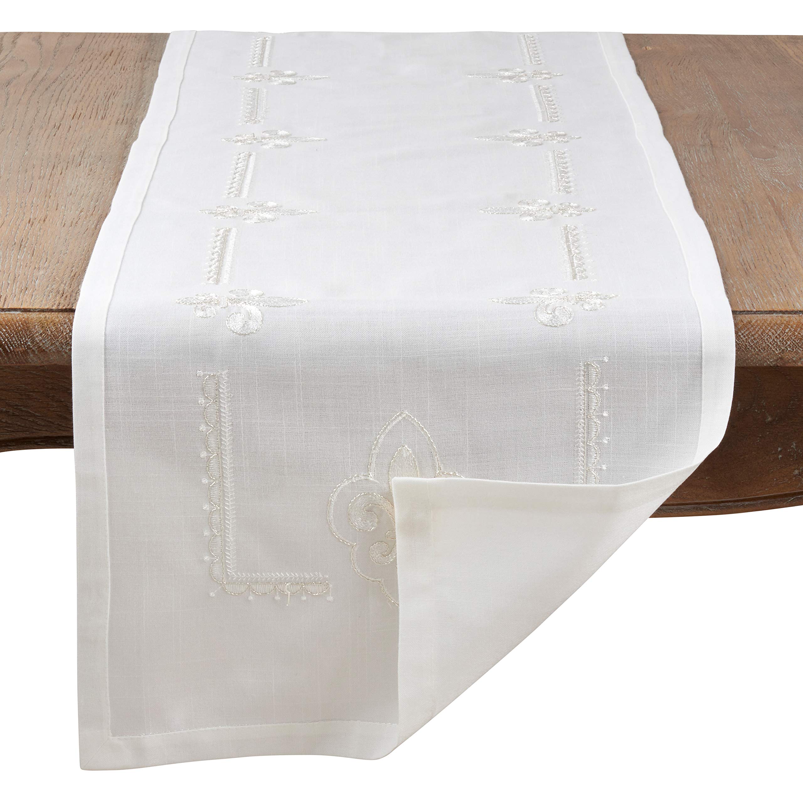 Saro Lifestyle Fleur-De-Lis Collection Table D  Cor