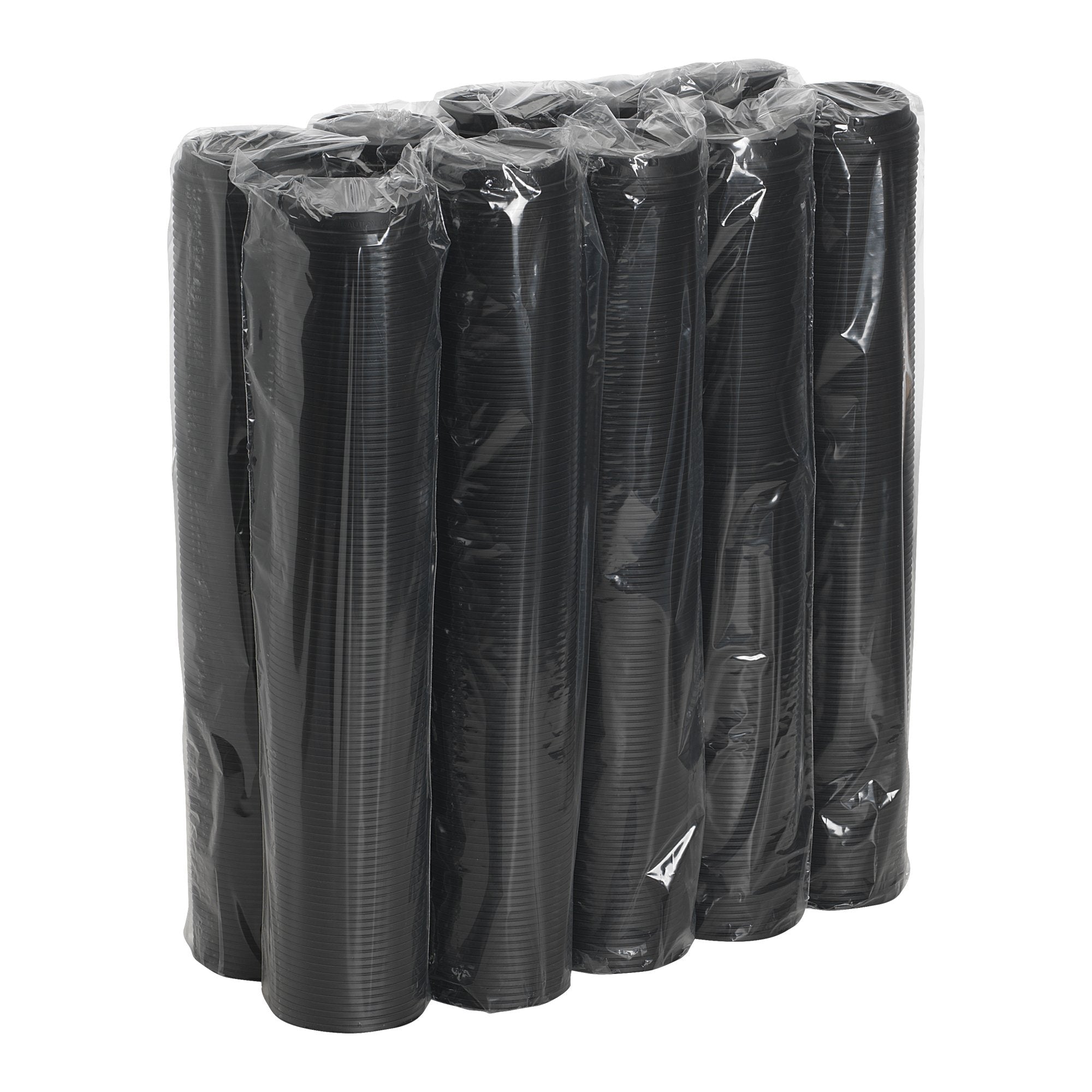 Georgia-Pacific Dome Hot Coffee Cup Lids, Black, Paper, D9550B, 20 & 24 oz, 1000 Count (100 Lids/Sleeve, 10 Sleeves