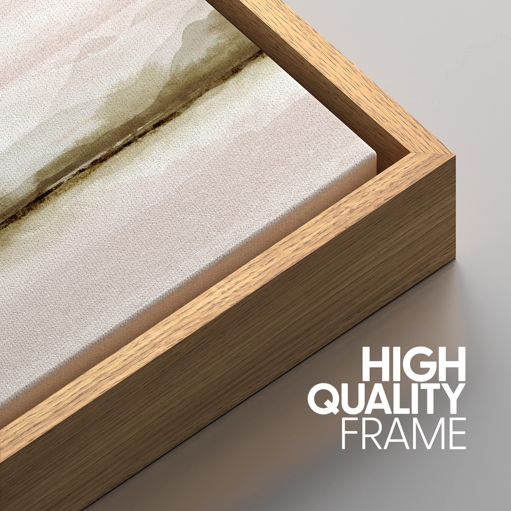 Signwin Framed Canvas Print Wall Art Set Pastel Watercolor Island Lake View Nature Wilderness Illustrations Modern Art Rustic Sc