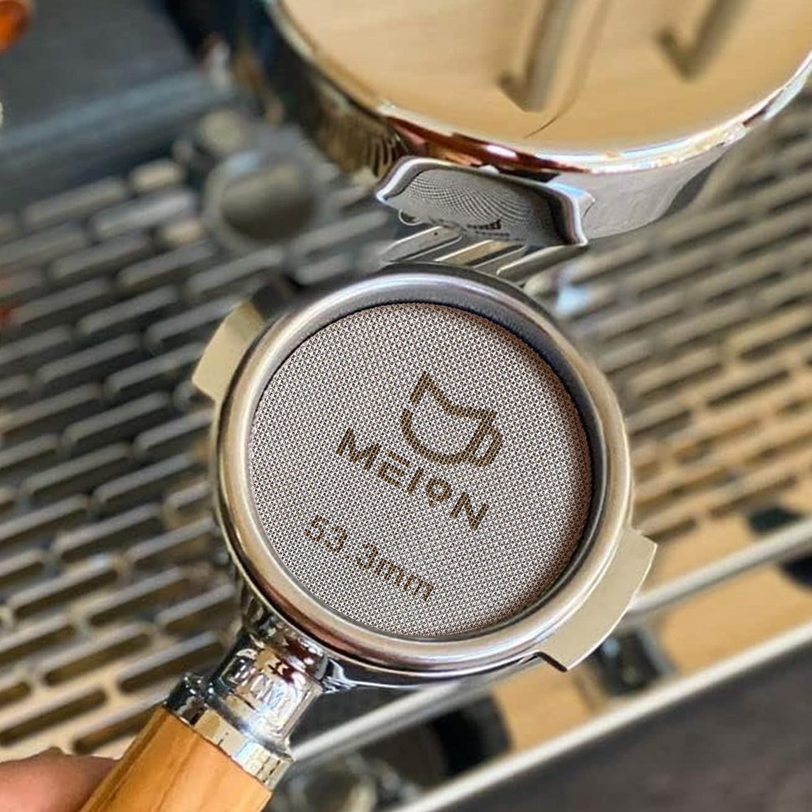 Espresso Puck Screen 53.3Mm Reusable Coffee Filter For Espresso Portafilter Filter Basket 54Mm, 1.7Mm Thickness 150M, 316 Stainl