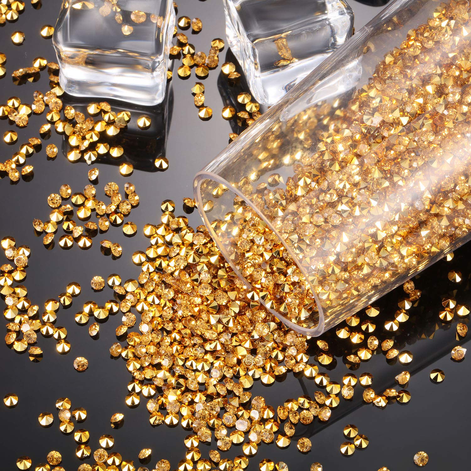 10000 Clear Wedding Table Scatter Confetti Crystals Acrylic Diamonds Rhinestones for Table Centerpiece Decorations Wedding Decor