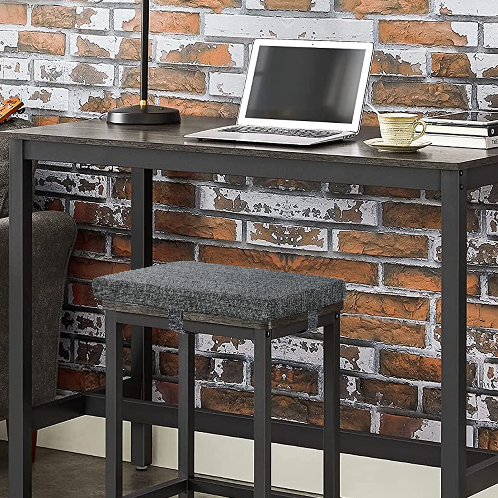 Baibu Rectangle Bar Stool Cushions, Non-Slip Dining Bar Stool Cushion Pads Kitchen Bench Stool Cushions With Machine Washable Co