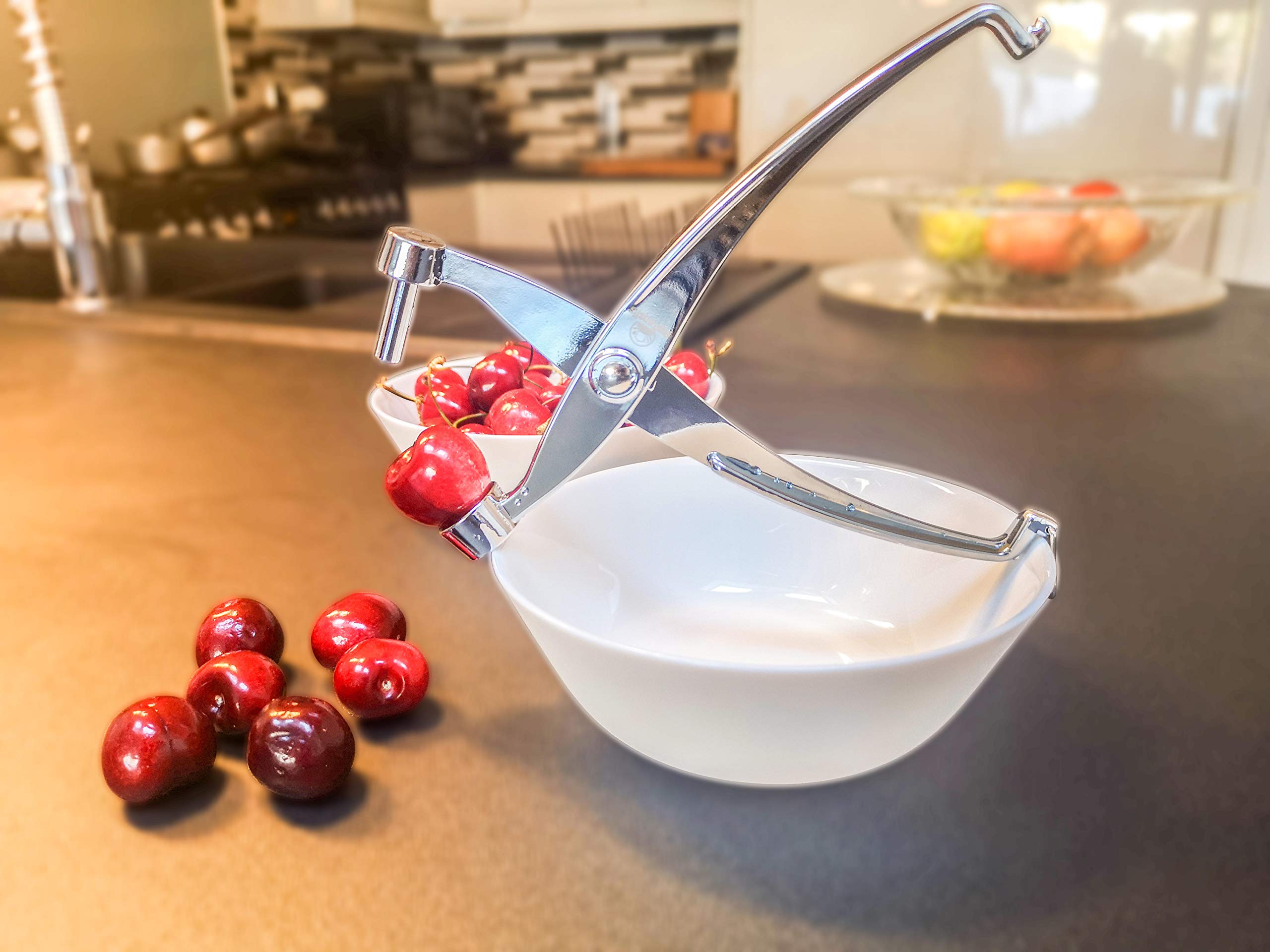 Protensils Cherry Pitter Tool Pit Remover With Locking Mechanism | Cherry Picker | Cherry Seed Remover For Baking, Olive Pitter