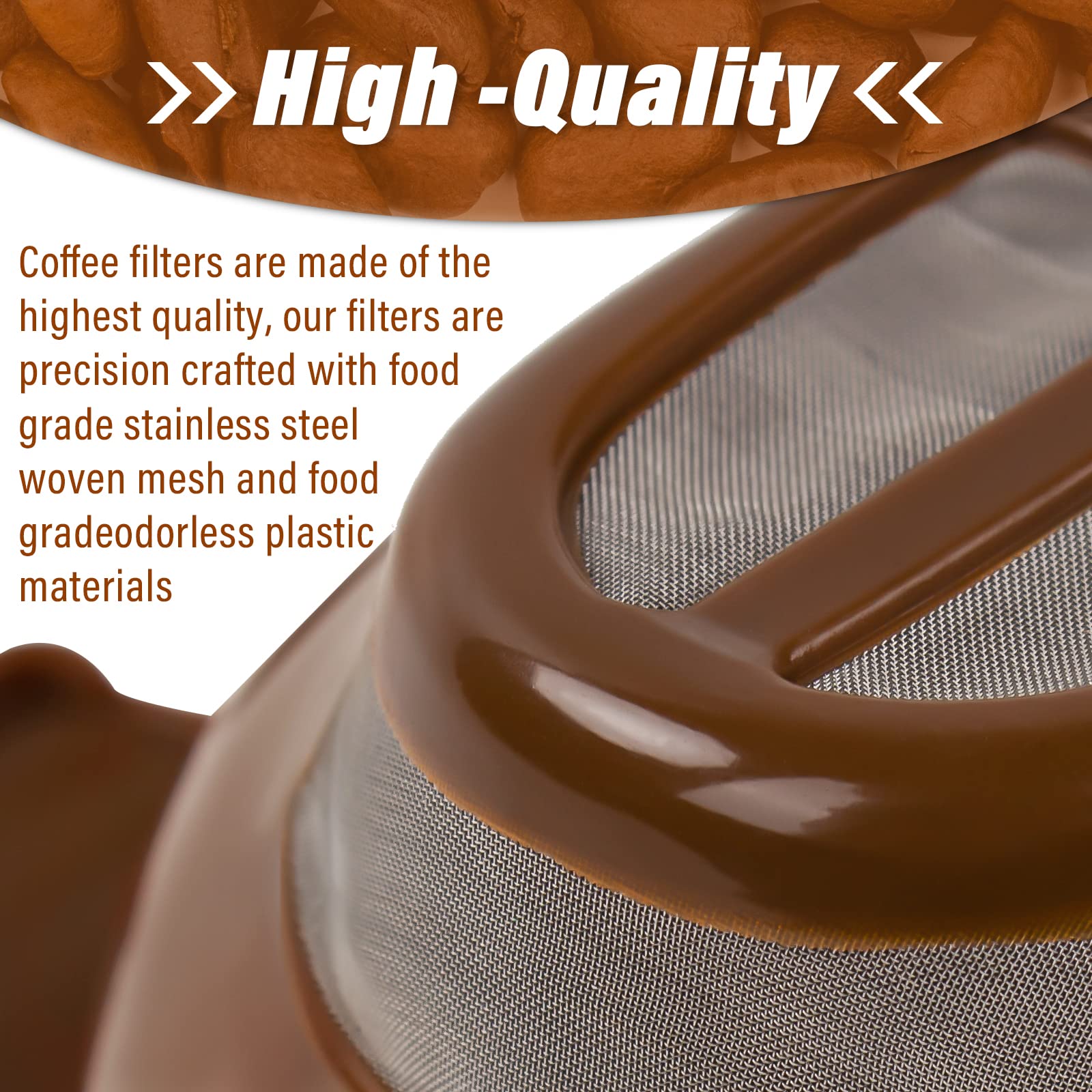 Ophjerg Single Serving Ground Coffee Brew Filter Holder Basket, Reusable Nylon Mesh or Metal, Compatible with Hamilton Beach FlexBrew Models 49957-49979