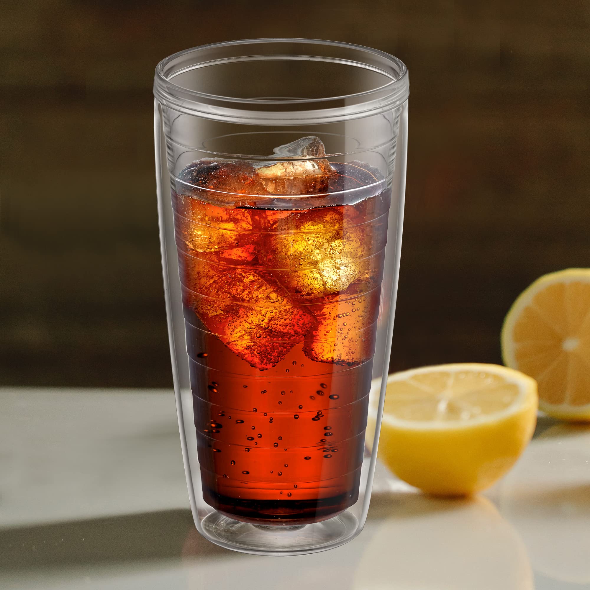 Amazing Abby - Alaska - 24-Ounce Insulated Plastic Tumblers (Set Of 4), Double-Wall Plastic Drinking Glasses, All-Clear Reusable