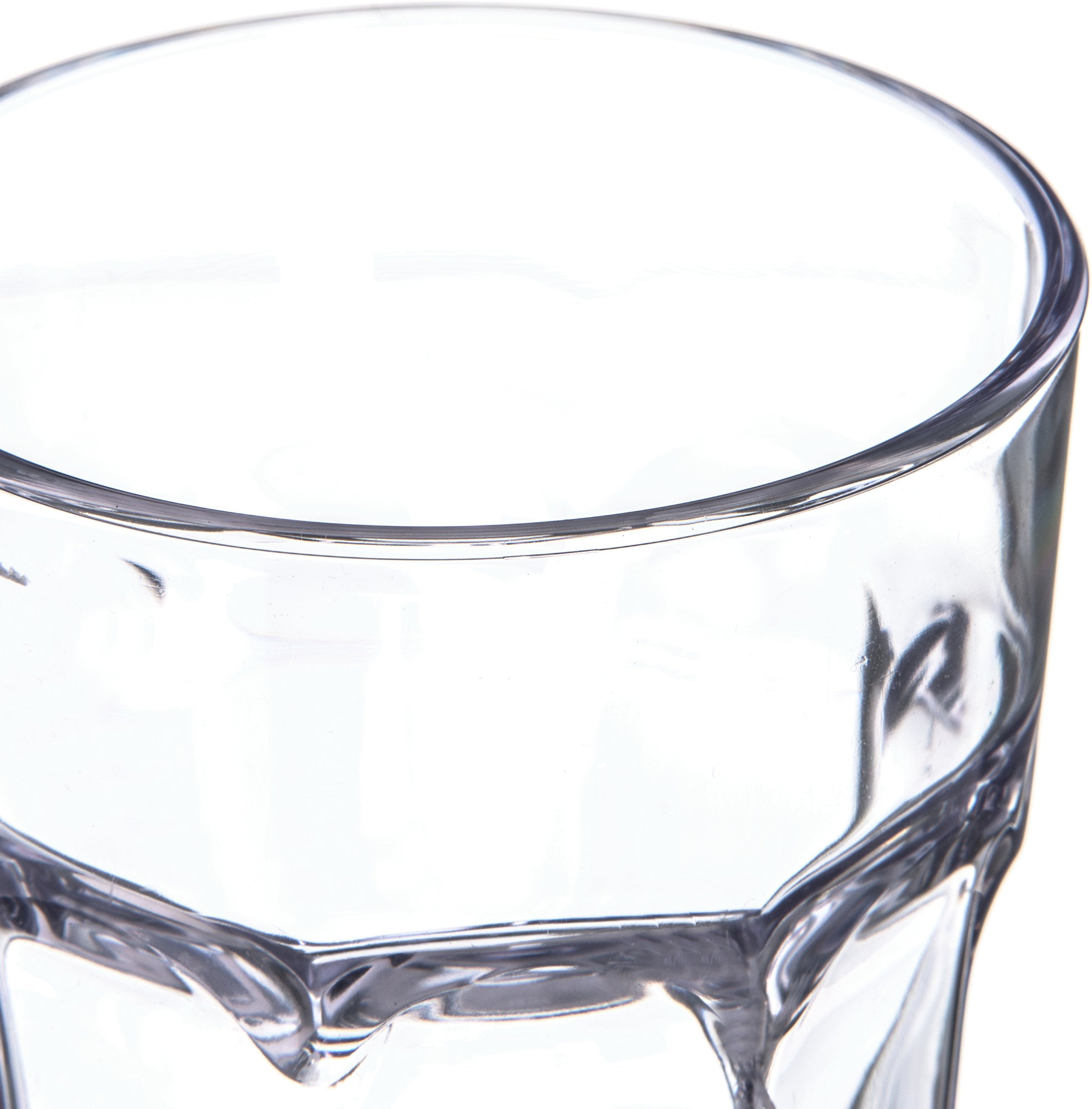 Carlisle FoodService Products Louis Clear Tumbler Short Glass for Restaurants  Catering  Kitchens  Plastic  12.3 Ounces  Clear  (Pack of 24)