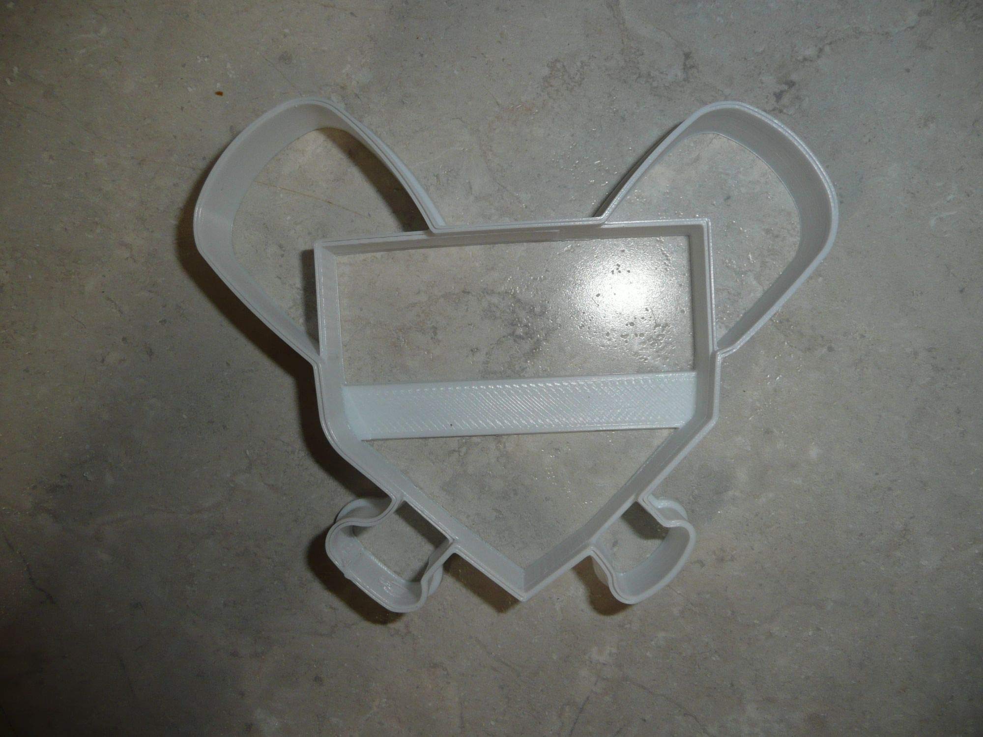 Home Plate With Baseball Bats Field Diamond Base Sports Cookie Cutter Made In Usa Pr2540