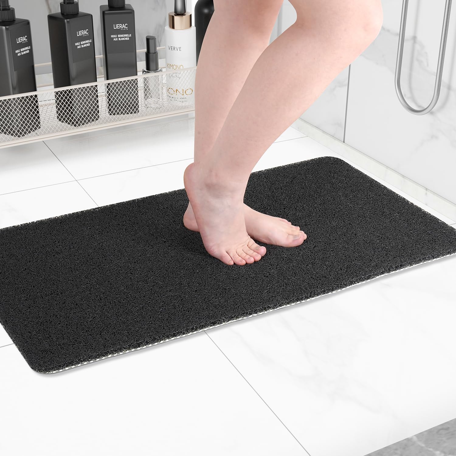 Hargiis Non-Slip Bathtub Mat, Anti Slip Shower Mat, Fast Drying Bathtub Mats, Foot Scrubber Mat, Anti Slip Mat For Tub, Floor, B