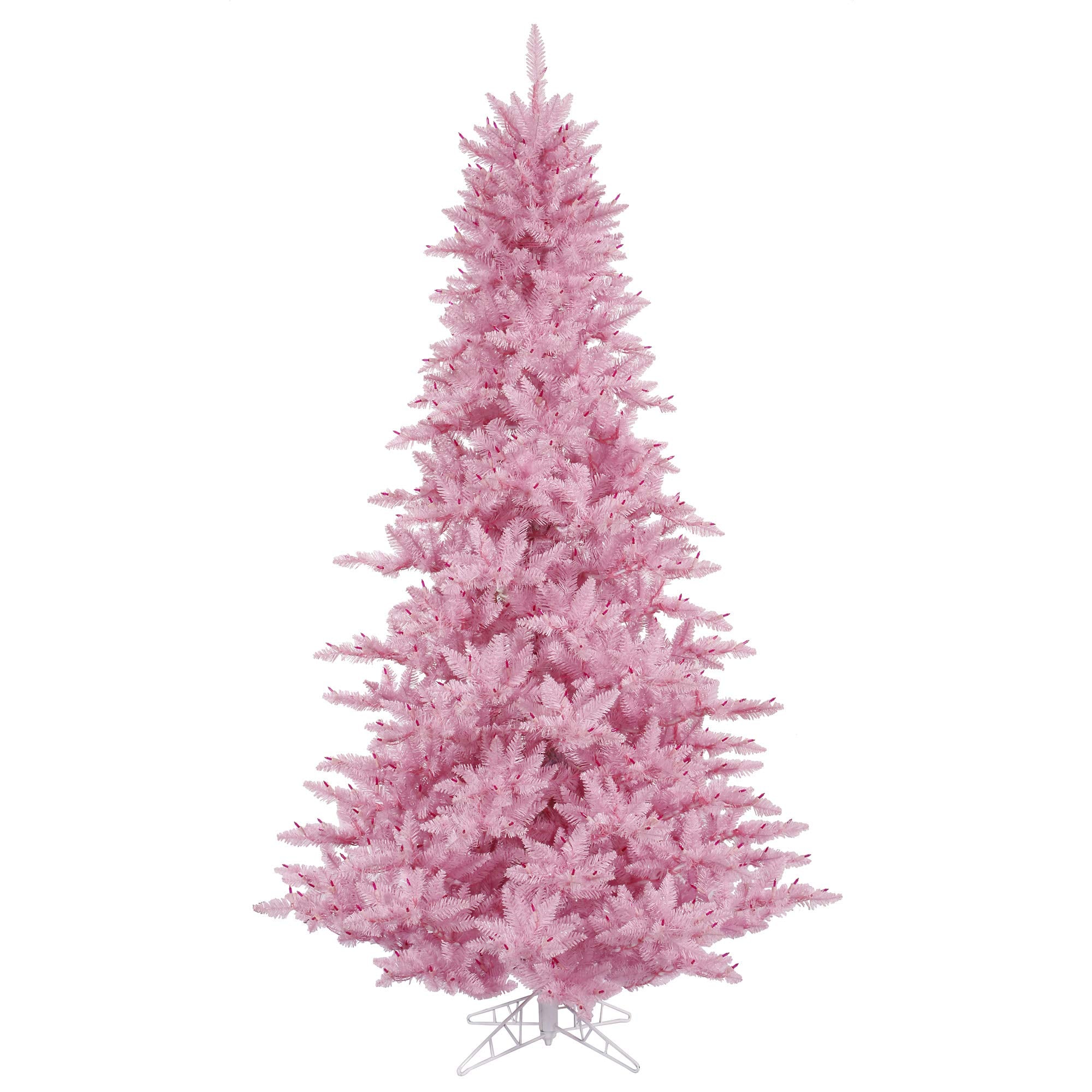 Vickerman 10' Pink Fir Artificial Christmas Tree, Unlit - Faux Fir Christmas Tree - Seasonal Indoor Home Decor