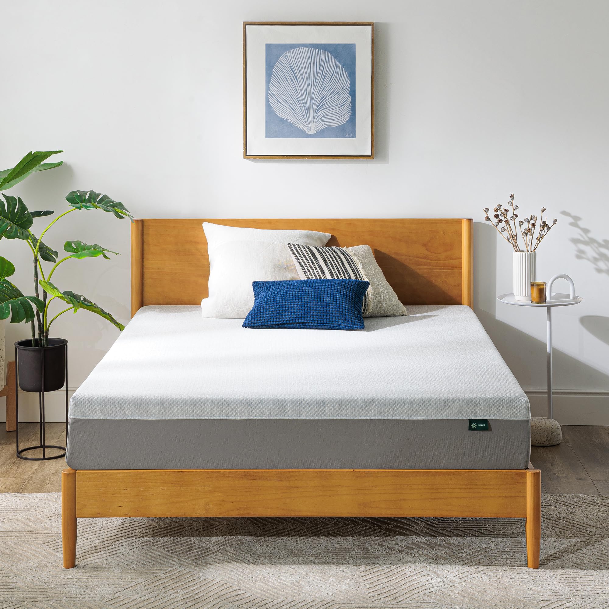 Zinus 8 Inch Ultima Memory Foam Mattress [New Version], Full, Fiberglass Free, Medium Firm Feel, Breathable Airflow Memory Foam,