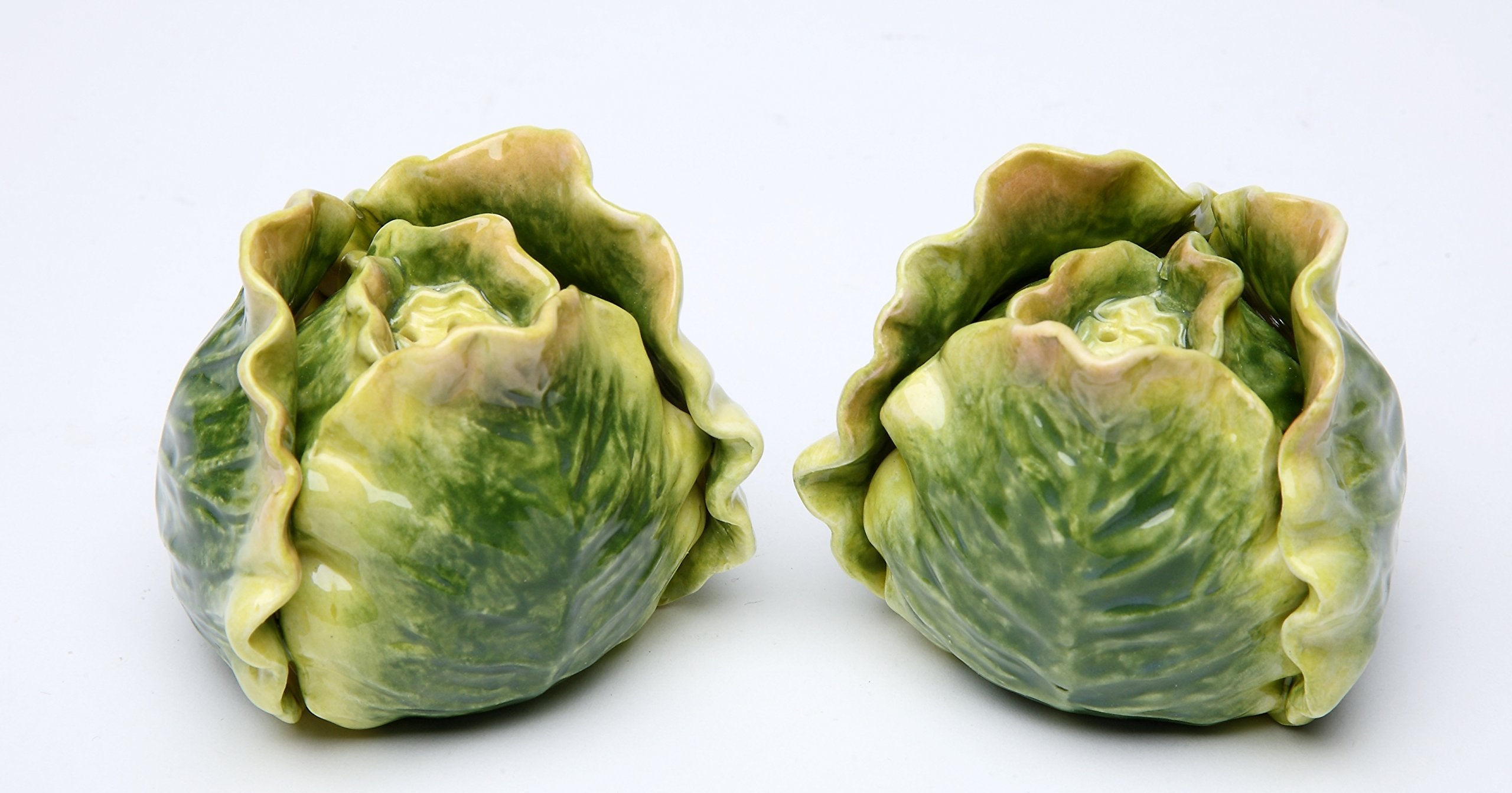 StealStreet SS-CG-20735, 2.75 Inch Painted Green Cabbage Vegetable Salt and Pepper Shaker Set