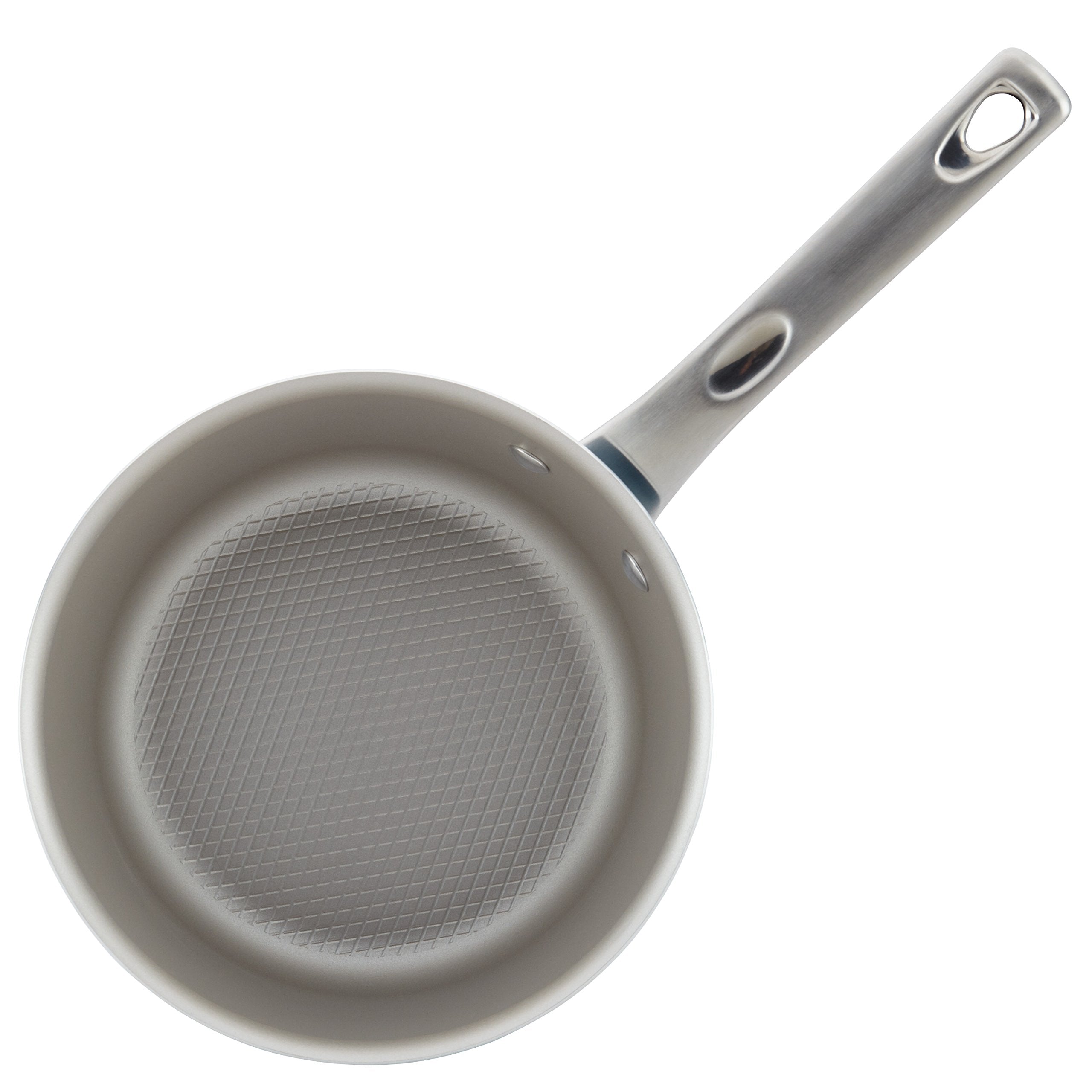 Ayesha Curry Home Collection Nonstick Sauce Pan/Saucepan With Lid, 3 Quart, Blue