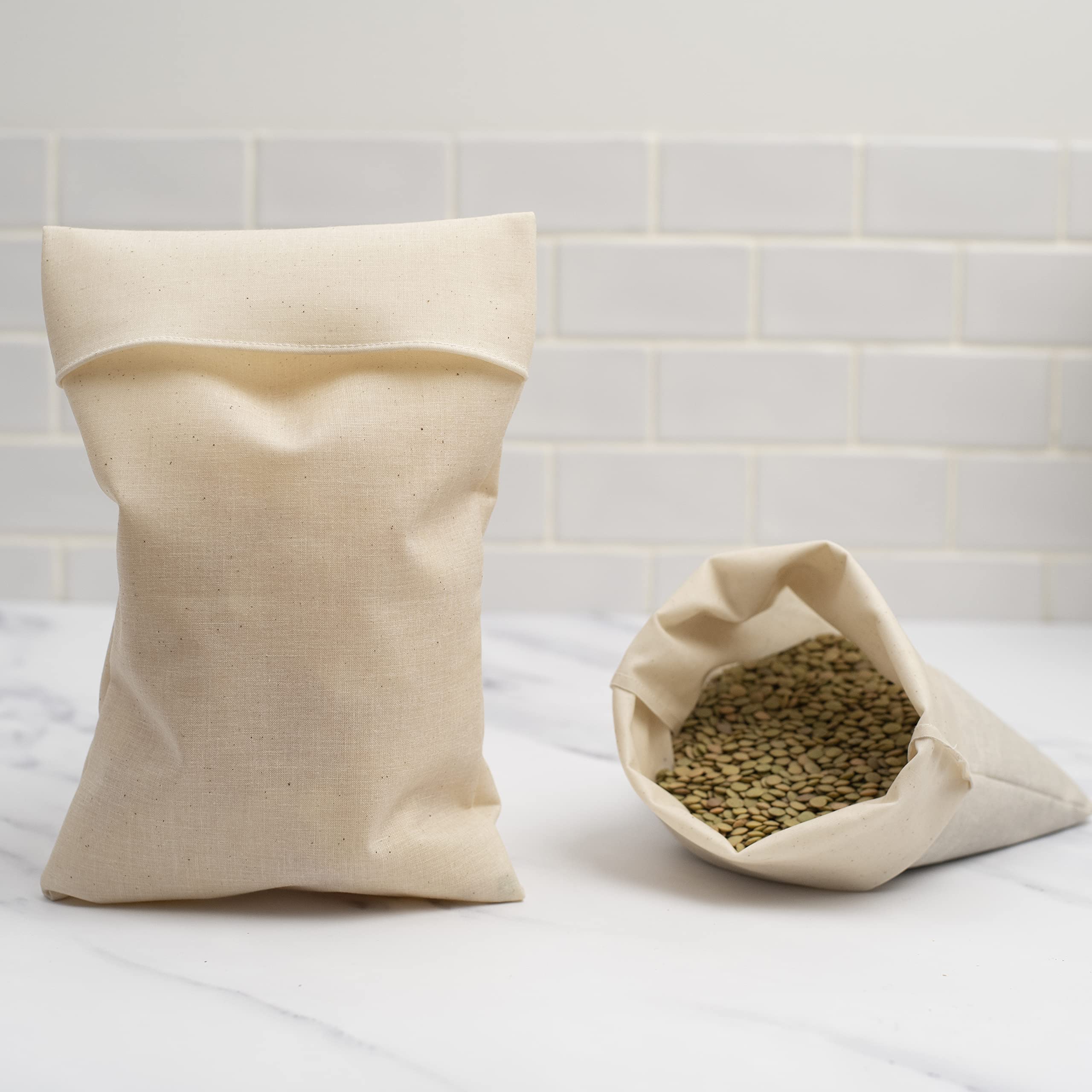 Reusable Produce Bag For Bulk Food & Grocery | Soft Touch Silicone Fabric By Food Huggers | Mess Free Dishwasher Safe, Bpa Free