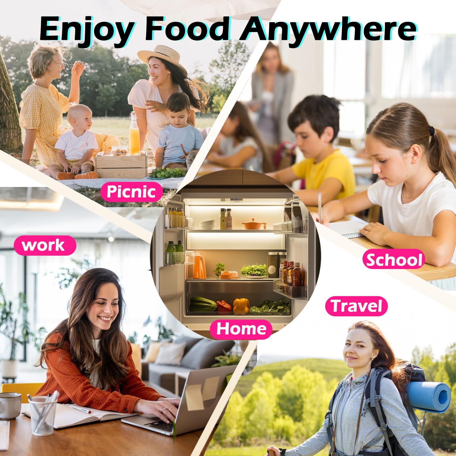 3 Pack Small Silicone Snack Containers with Lids for Baby, Reusable Food Storage Containers for Kids, Salad Dressing Container,