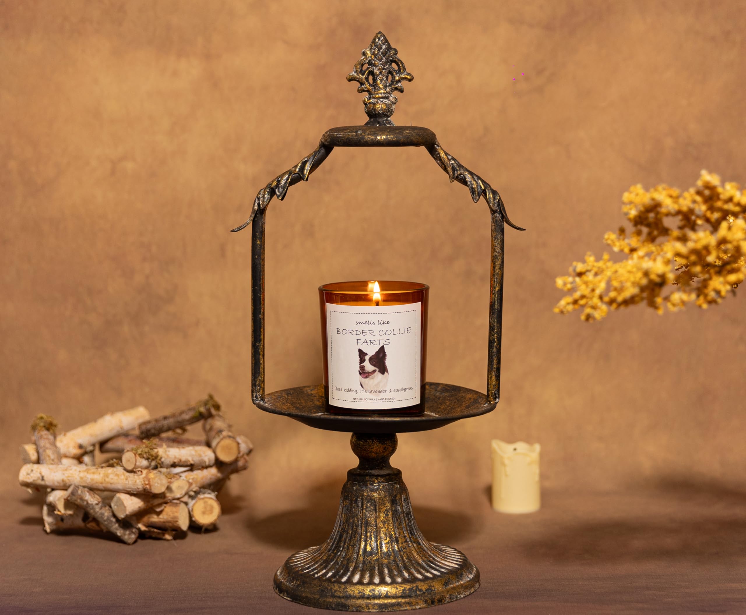 Border Collie Gifts & Decor, Dog Mom Gifts for Women, Smells Like Border Collie Farts Candle - Lavender & Eucalyptus, Crafted by