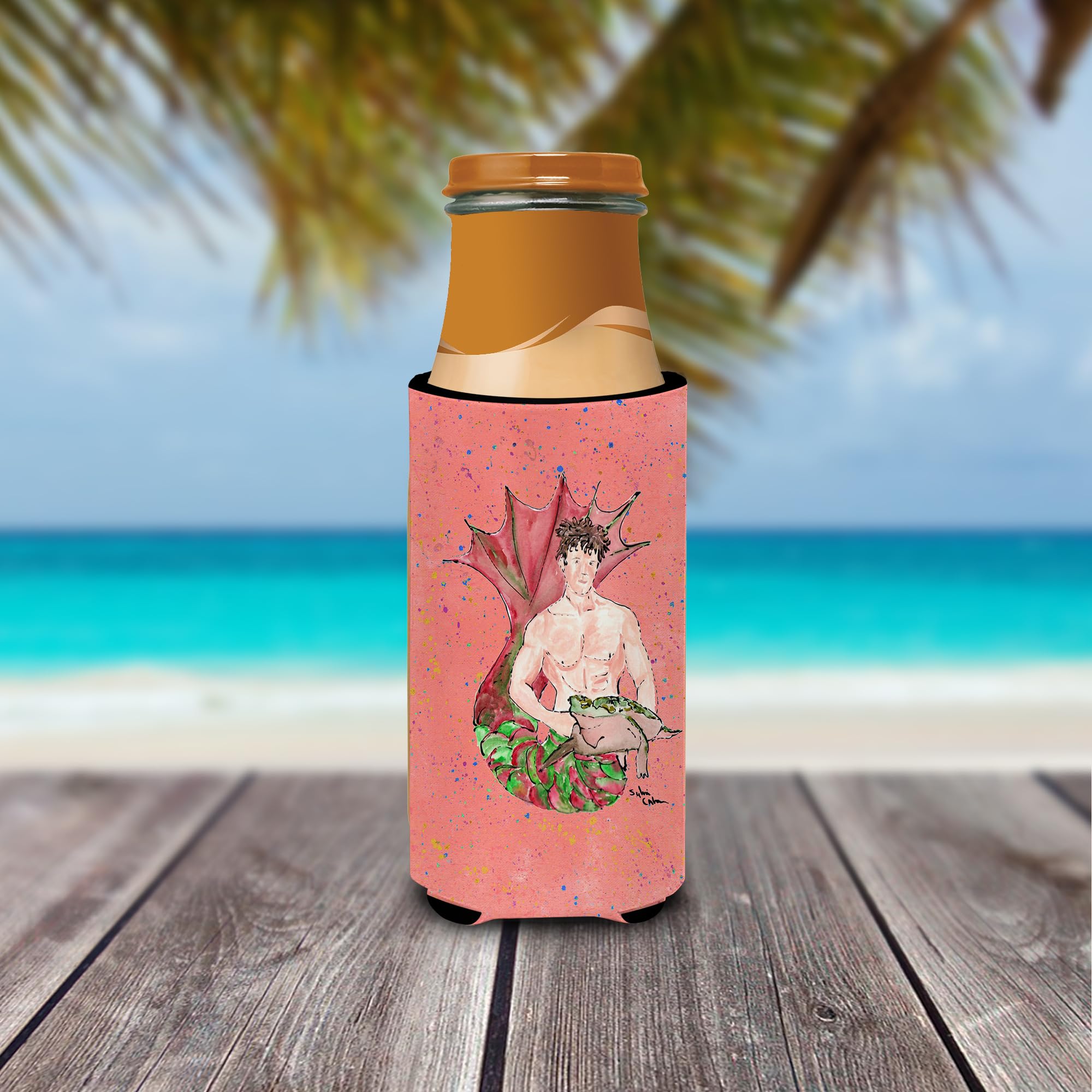 Brunette Merman Ultra Beverage Insulators for slim cans 8348MUK