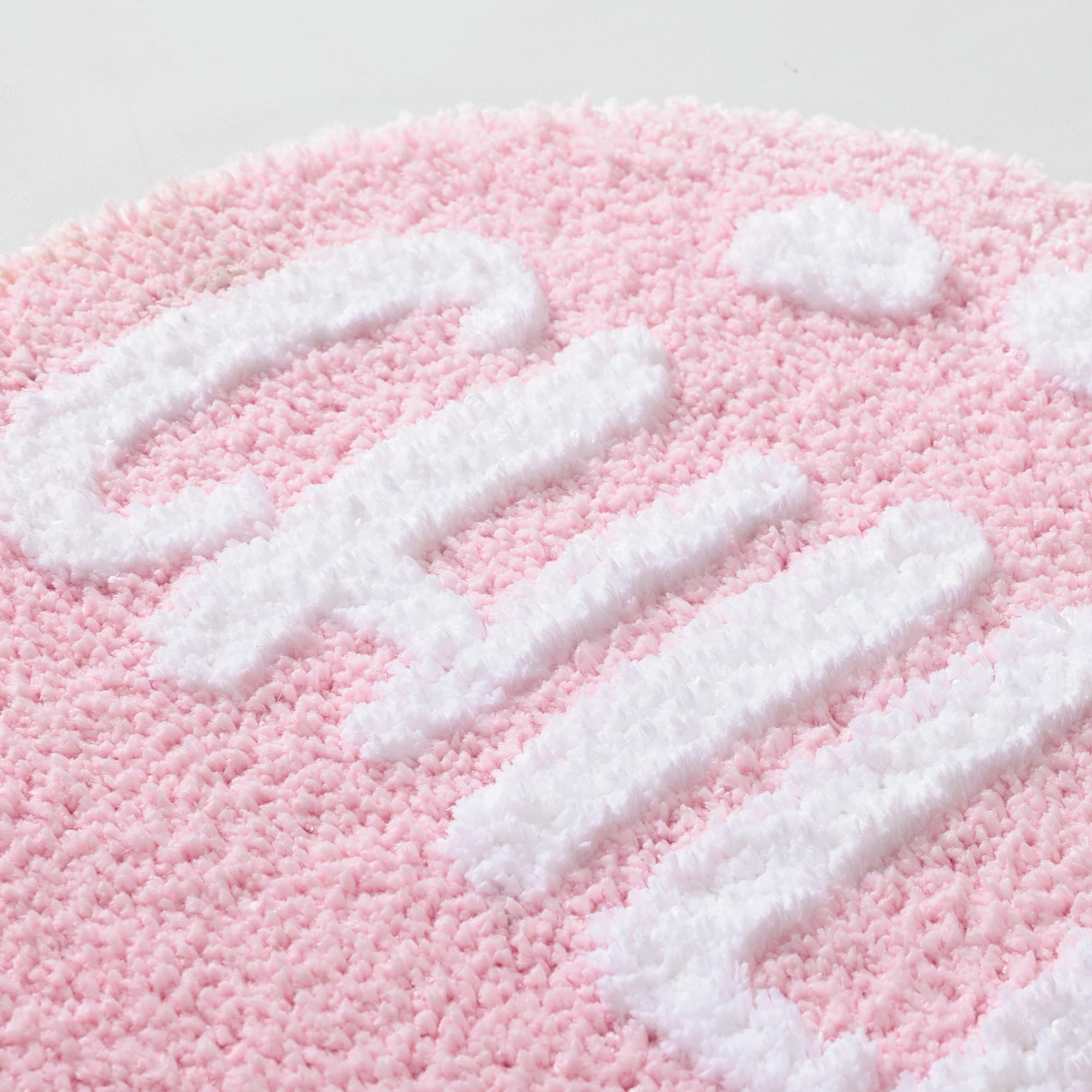 FROZZUR Chill Pill Bath Mat  Non Slip Pink Bath Mats for Bathroom Cute Shaped Bathtub Preppy Rug Bathroom Tub Plush Shower Rugs Washable  Pink
