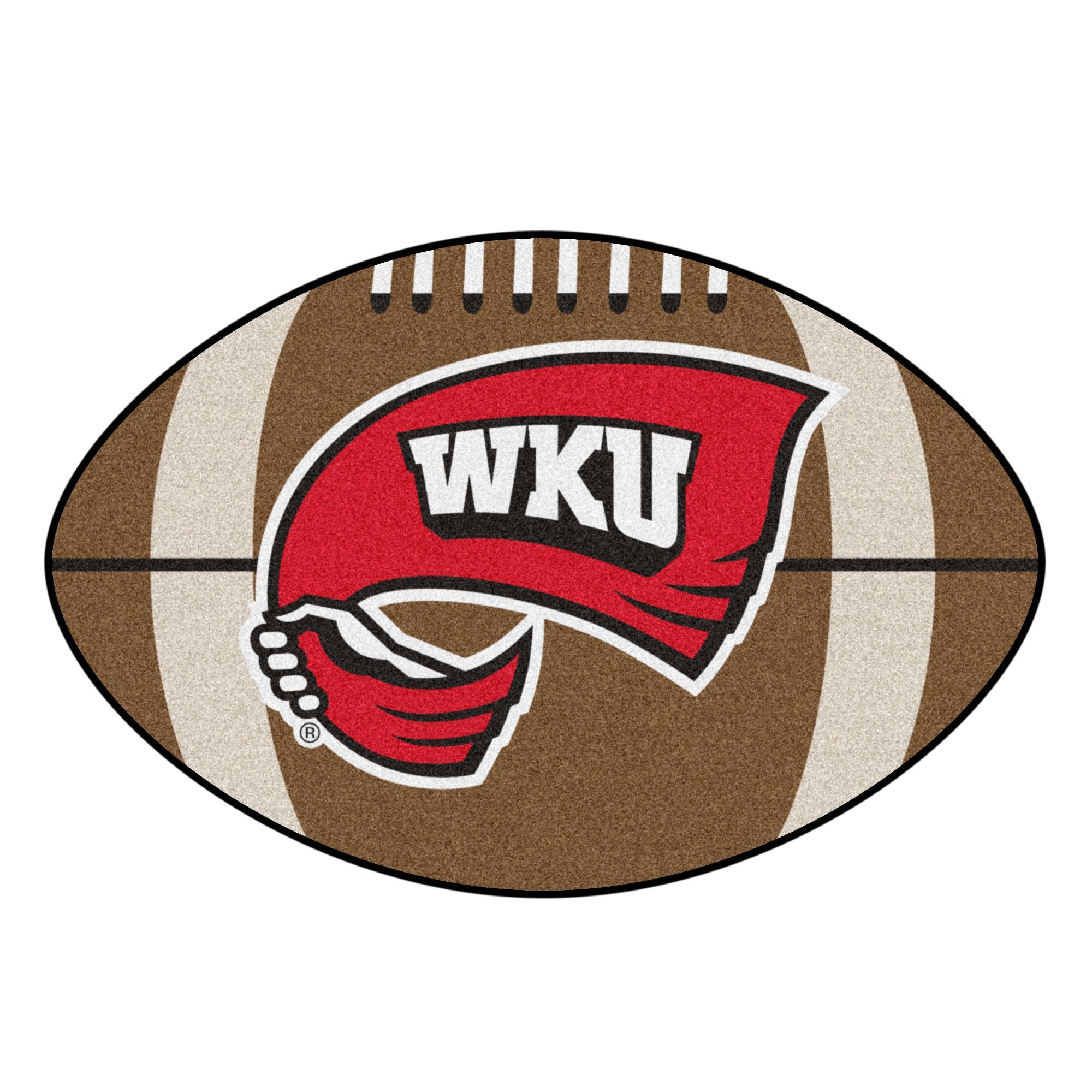 Fanmats Western Kentucky Football Rug 20.5x32.5