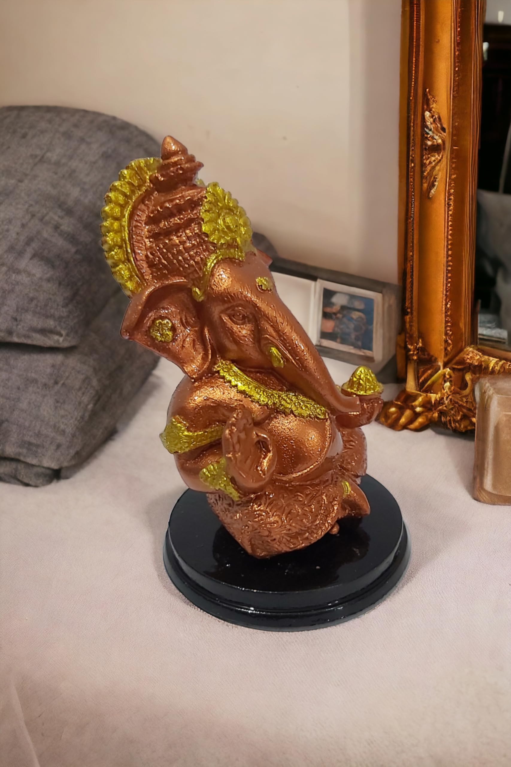 Goodmarts Ganesh Idol For Car Dashboard Small Ganesha Murti Ganpati Idol For Home Decor Puja Lord Ganesh Statue Gift For Office