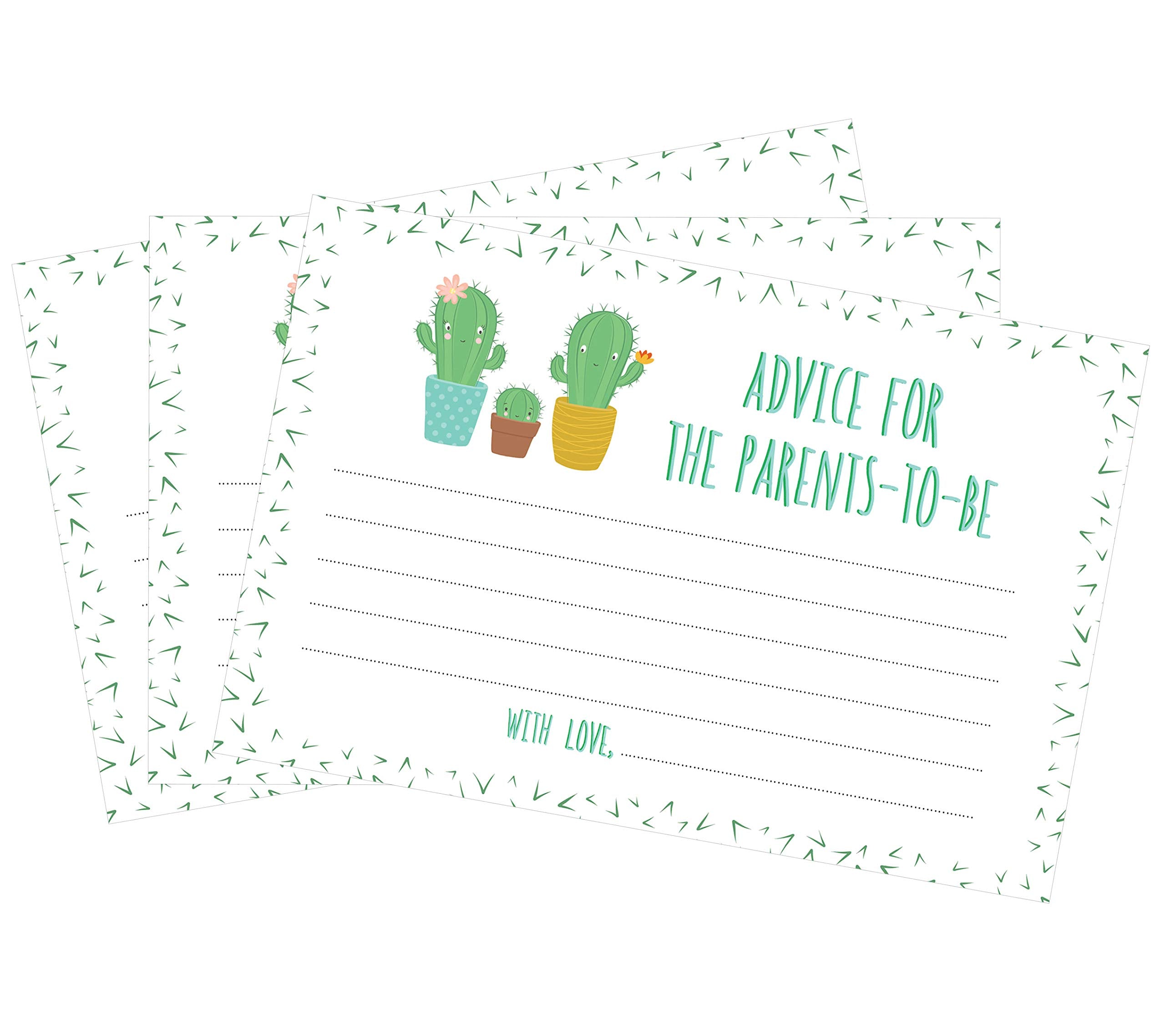 Cactus Advice For The Parents-To-Be Baby Shower Cards - 24 Count