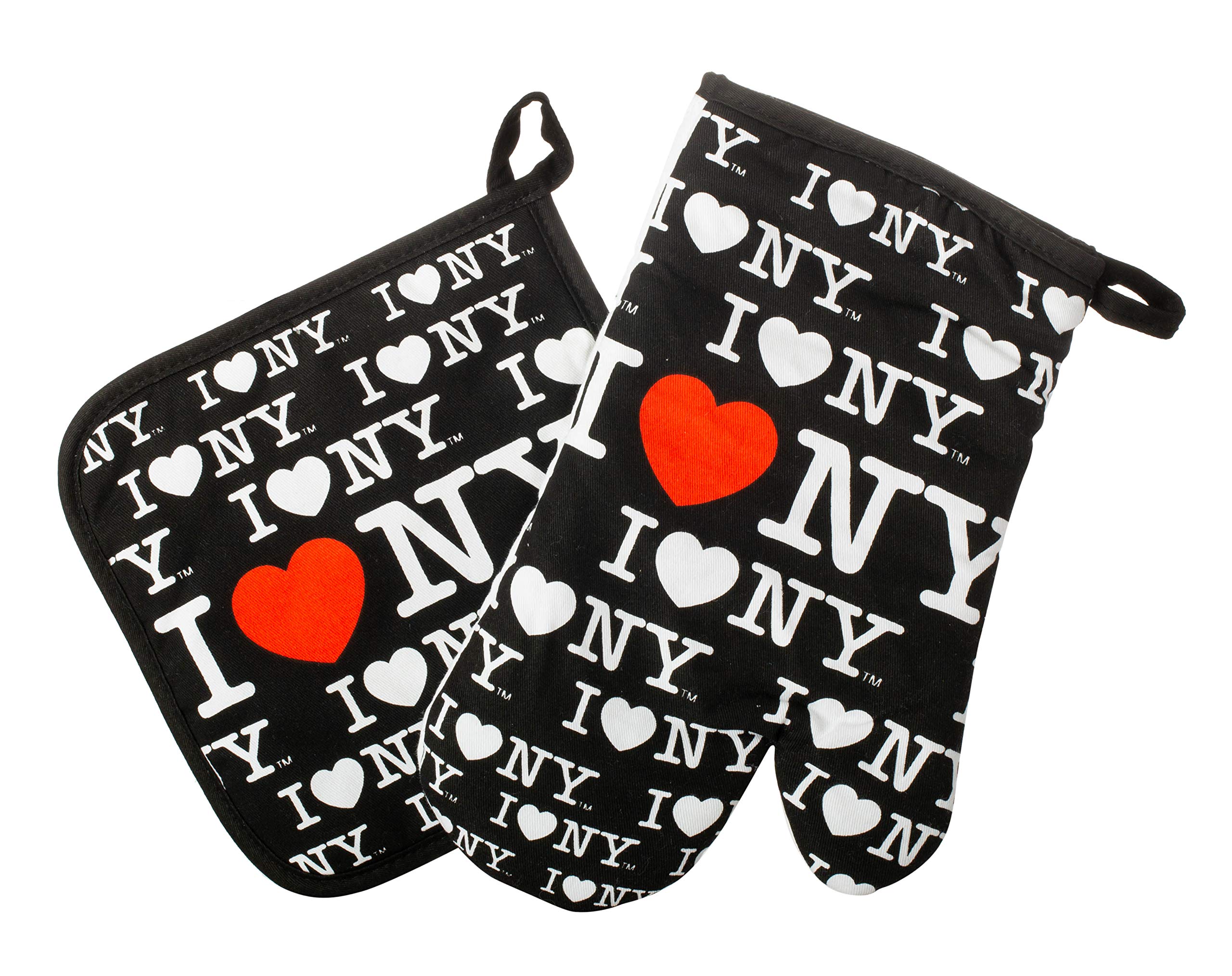 Officially Licensed I Love New York Oven Mitt & Pot Holder Set