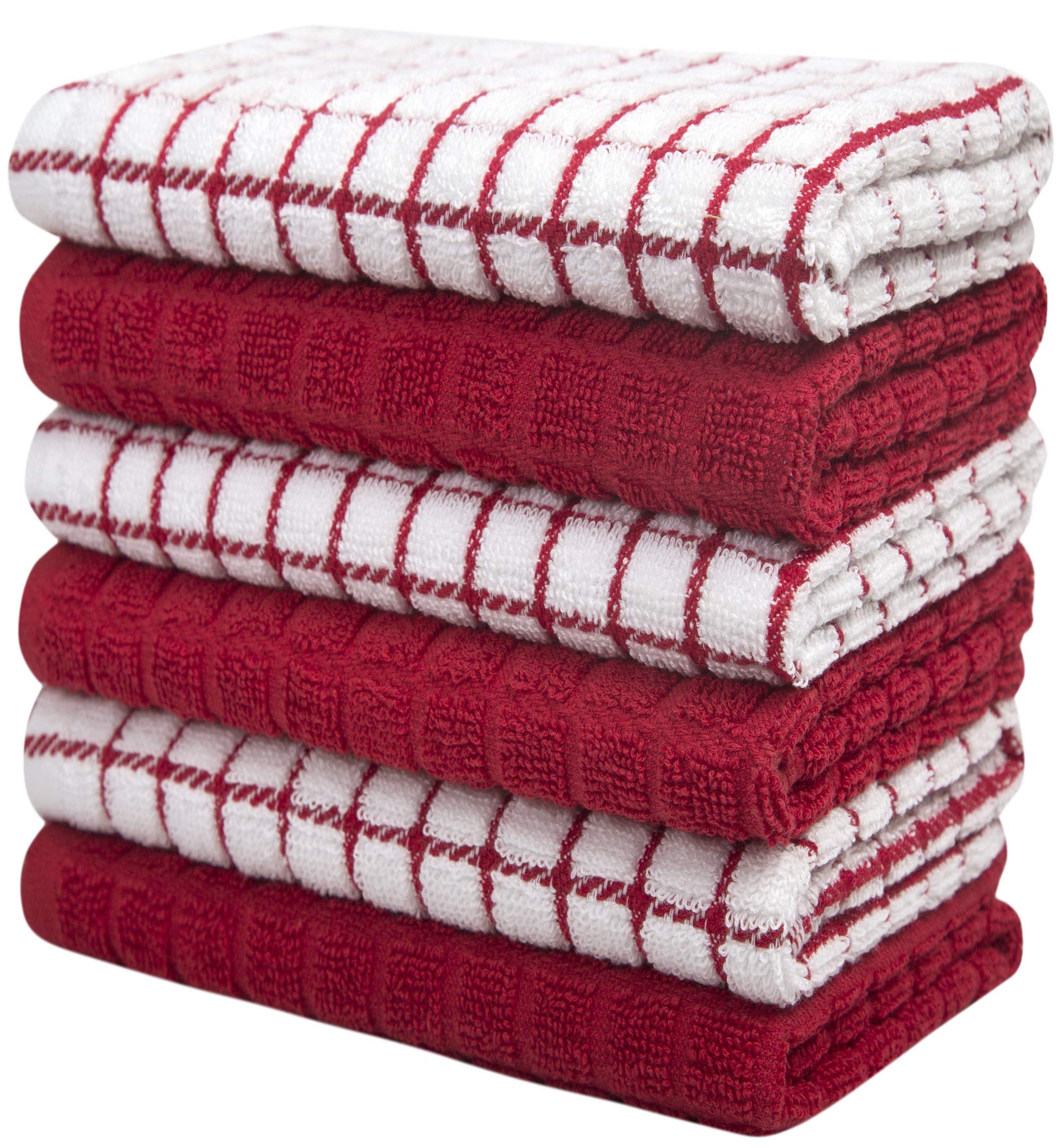 Kitchen Towels 16X 28  Dish Towels  Kitchen Hand Towels  Large Dishcloths Set  Highly Absorbent Tea Towel, Soft With Hanging Loo