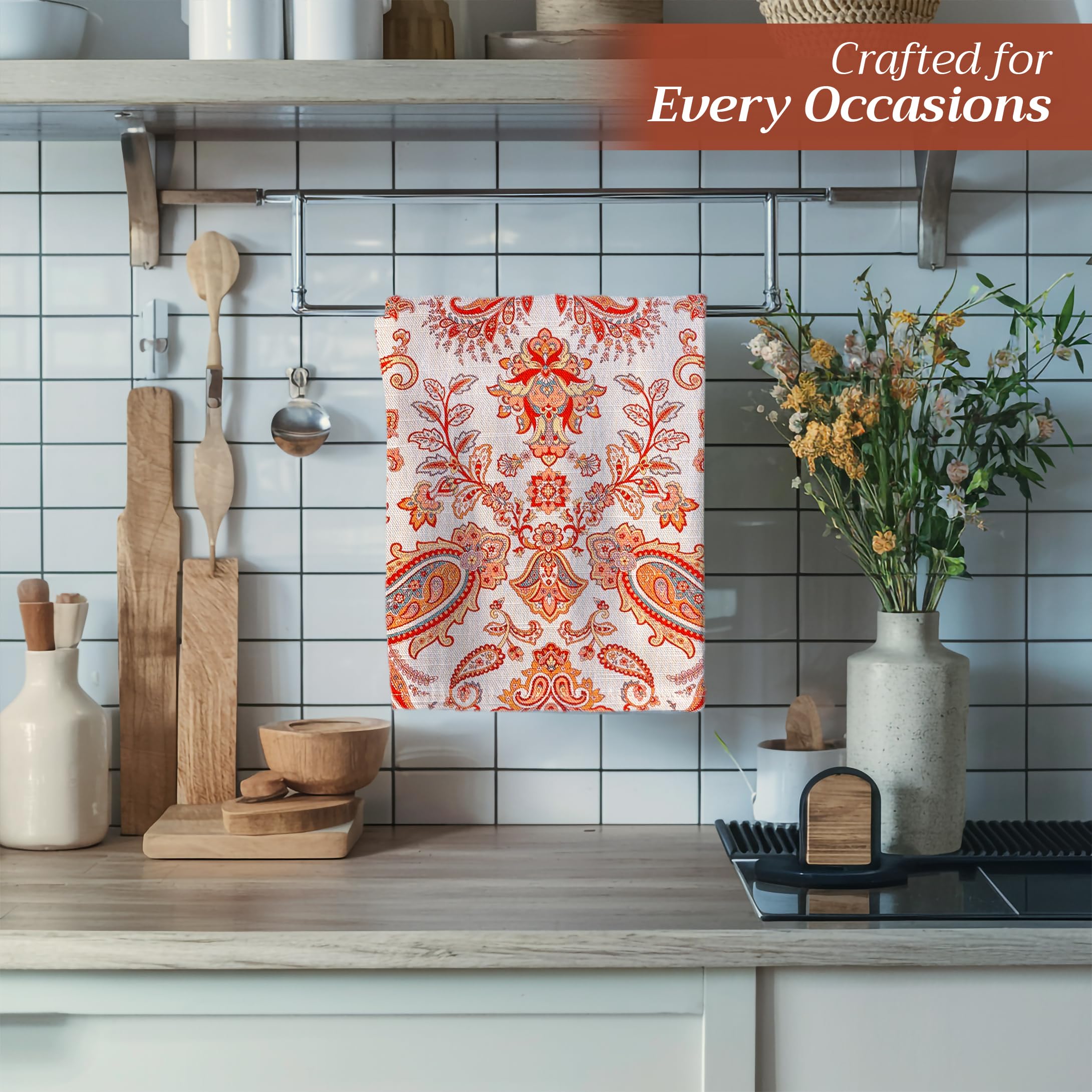 Maison D' Hermine Kitchen Towel 100% Cotton Quick Dry Cleaning Dishtowel For Gifts, Dining, Home, Wedding, Banquet, Buffet, Cach