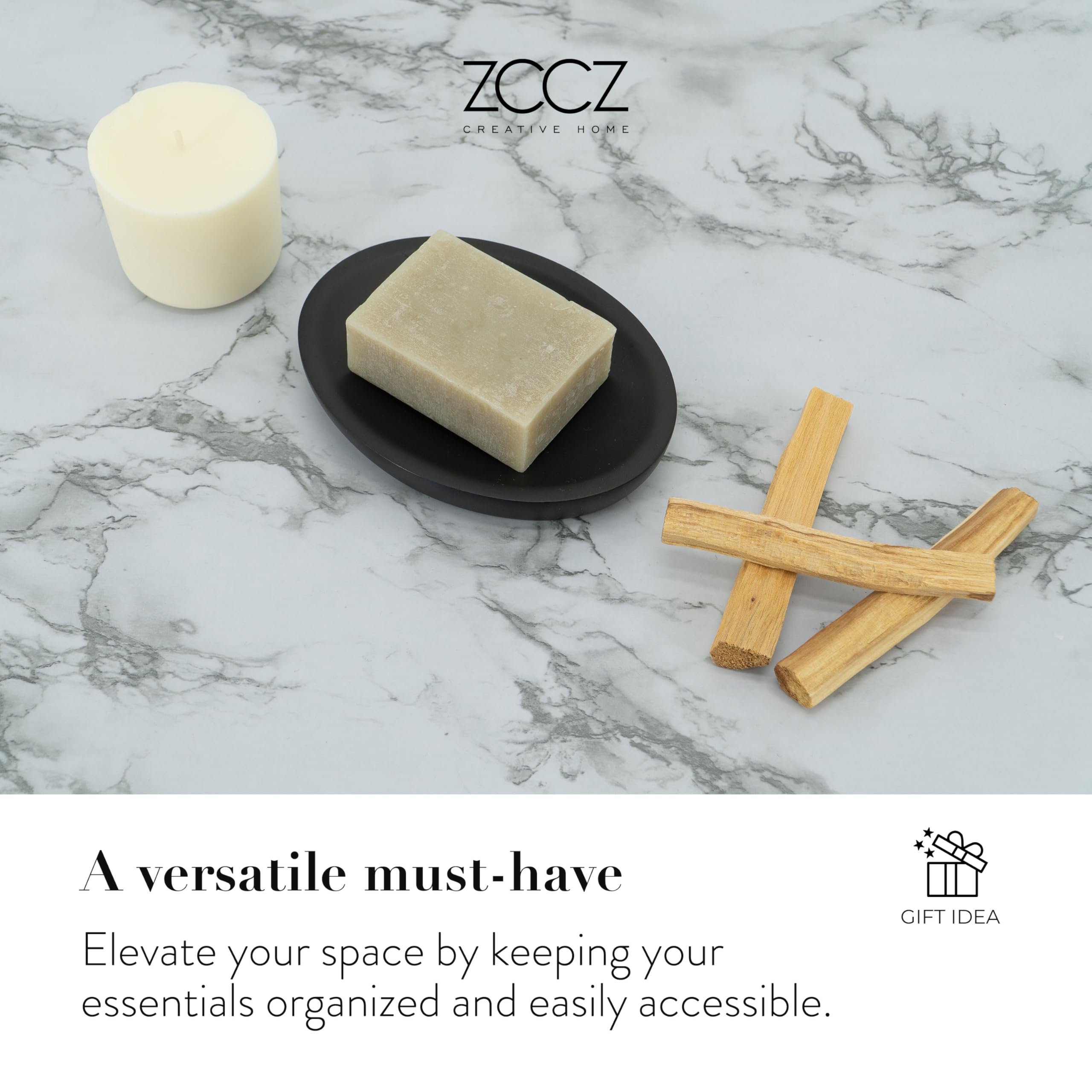 Zccz Bathroom Accessory Set, 4 Pcs Matte Black Bathroom Vanity Countertop Bathroom D  Cor Sets Accessories With Soap Dispenser,