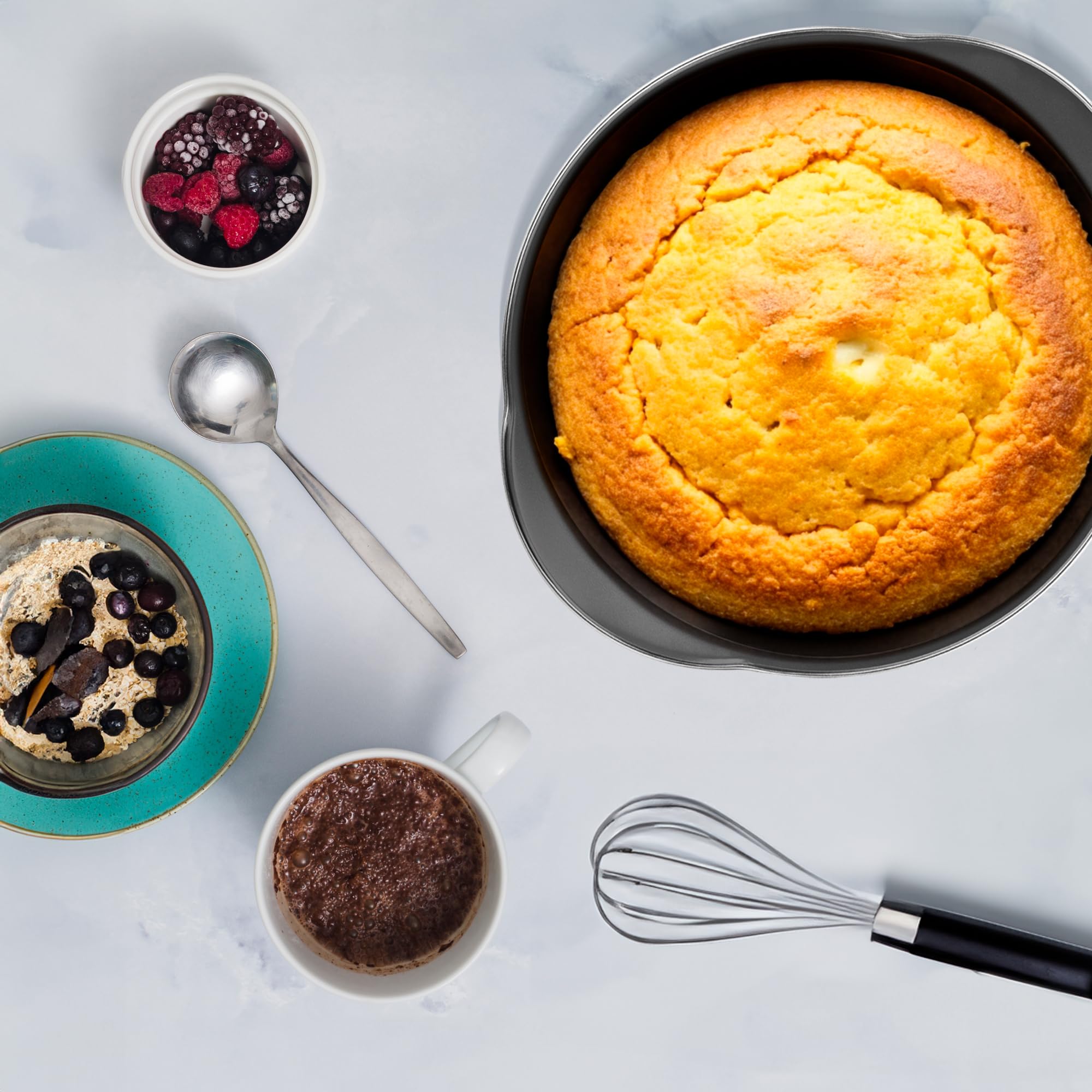 Decorrack 2 Pack Round Cake Pan, 9 Inch, Premium Durable Non-Stick Coating, Heavyweight Baking Pan, Perfect For Cakes, Pies, Piz
