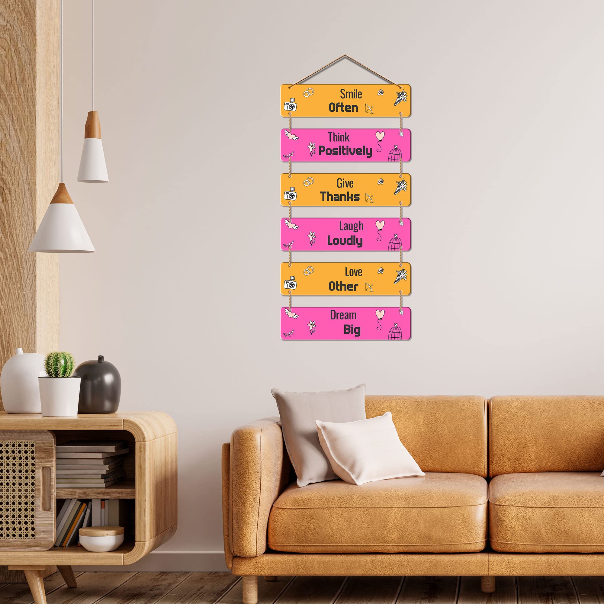 Artvibes Decorative Wall Hanging Ornaments Wooden Art Decoration item for Living Room | Bedroom | Home Decor | House Warming Gif