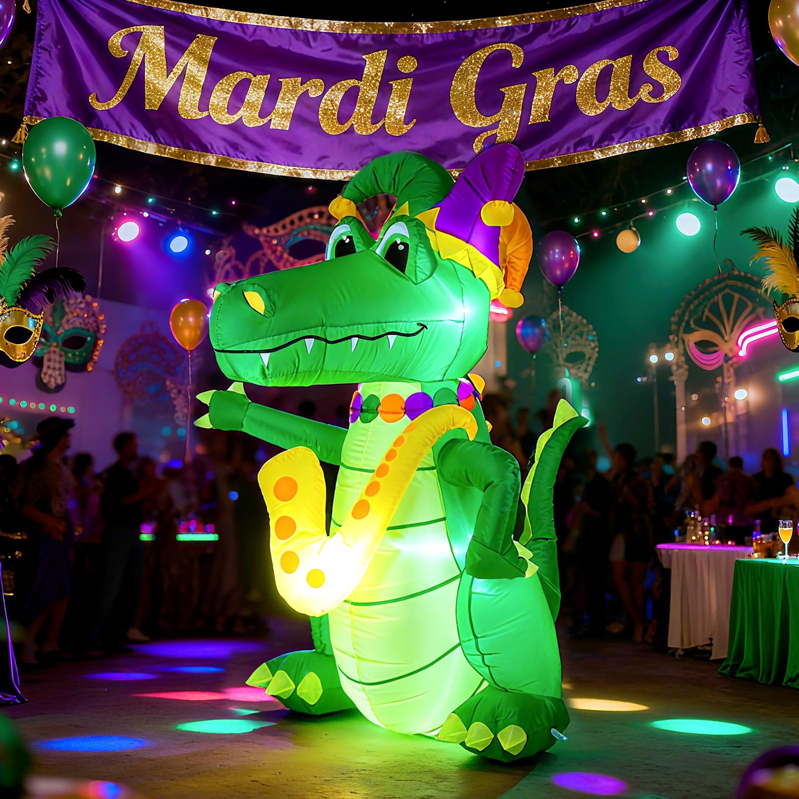 VIHOSE 6.4 ft Fall Inflatables Pumpkin Outdoor Decorations Thanksgiving Blow up Inflatable Stacked Pumpkins with Built-in LEDs f