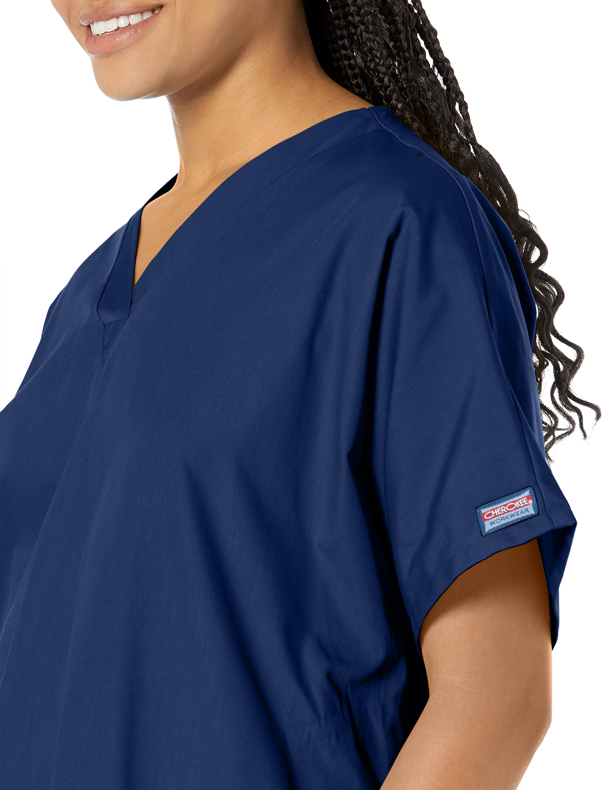 Scrubs For Women Workwear Originals V-Neck Top Plus Size 4700, 2Xl, Navy