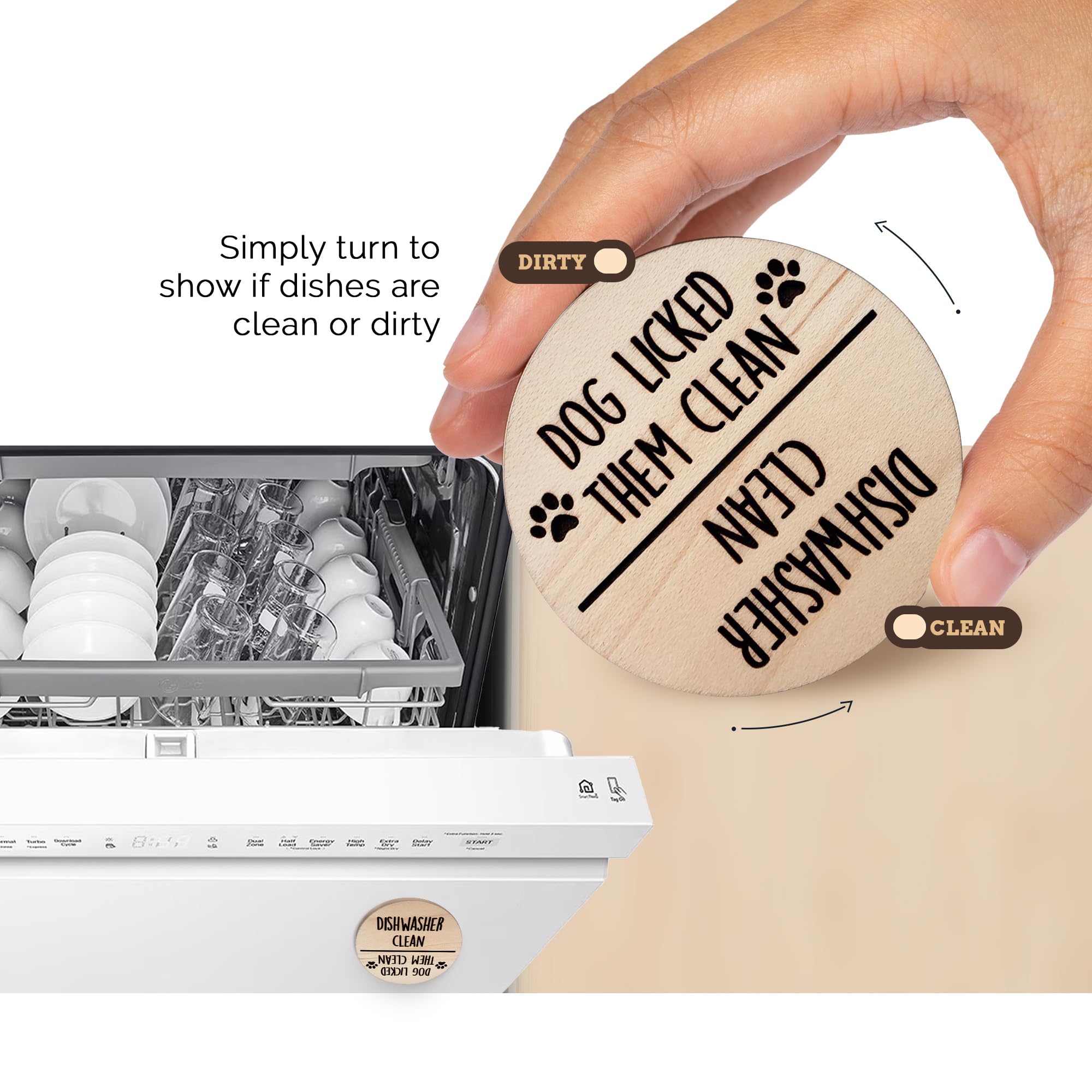 Funny Kitchen Gadgets Clean And Dirty Sign For Dishwasher, Apartment Essentials For First Apartment Must Haves, Funny Clean Dirt
