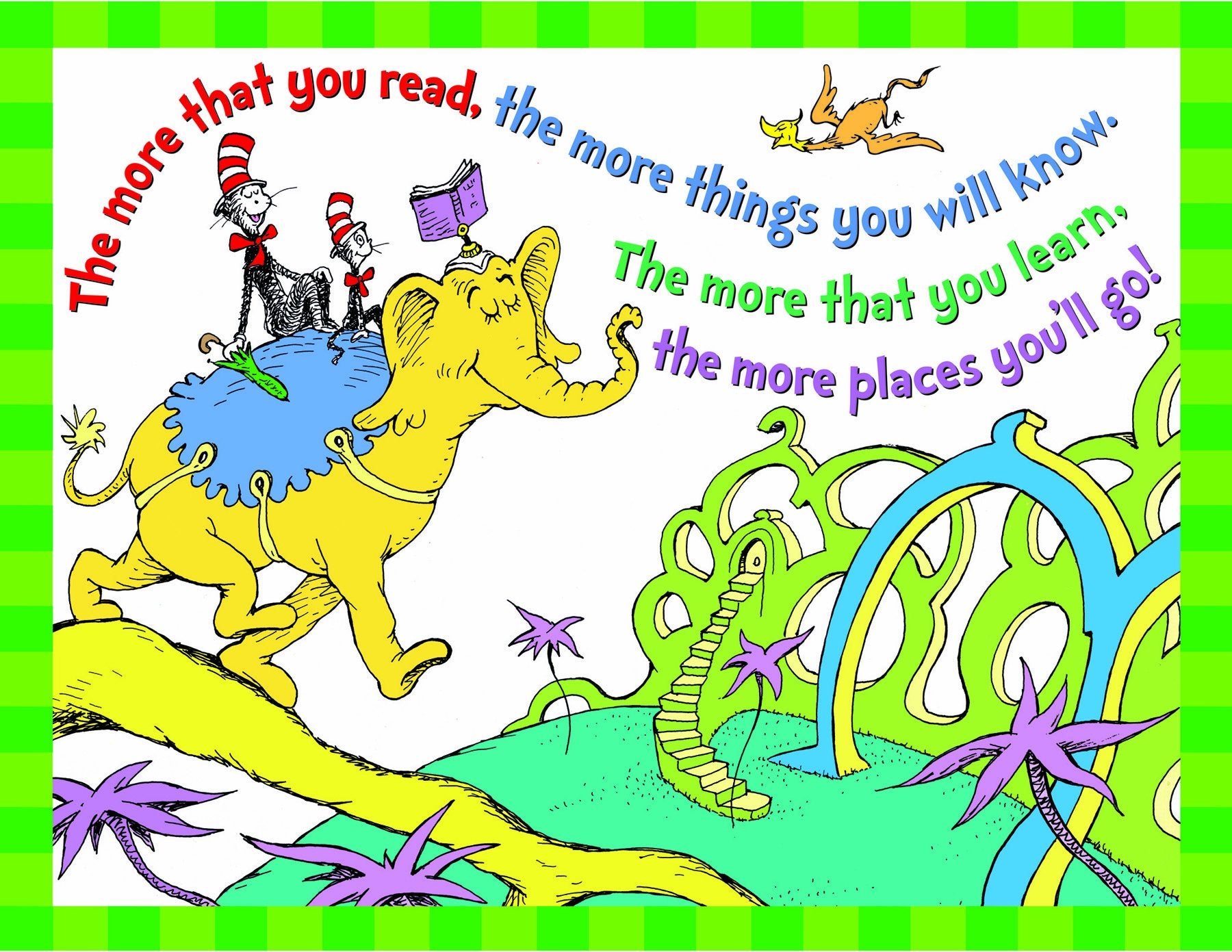 Unknown Eureka Dr.Seuss Cat in The Hat More You Read Classroom, 17 W x 22 H (837413)