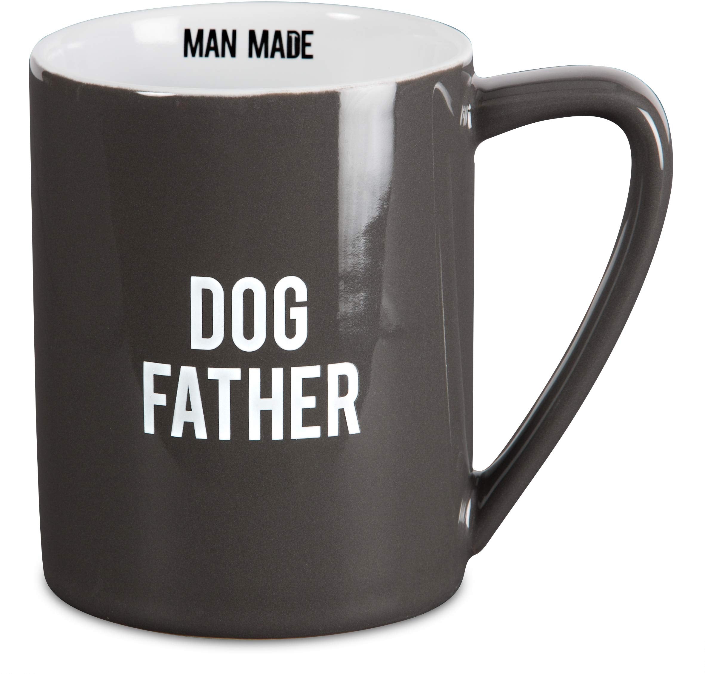 Pavilion Gift Company Man Made Dog Father Heather Coffee Mug  18 oz  Gray
