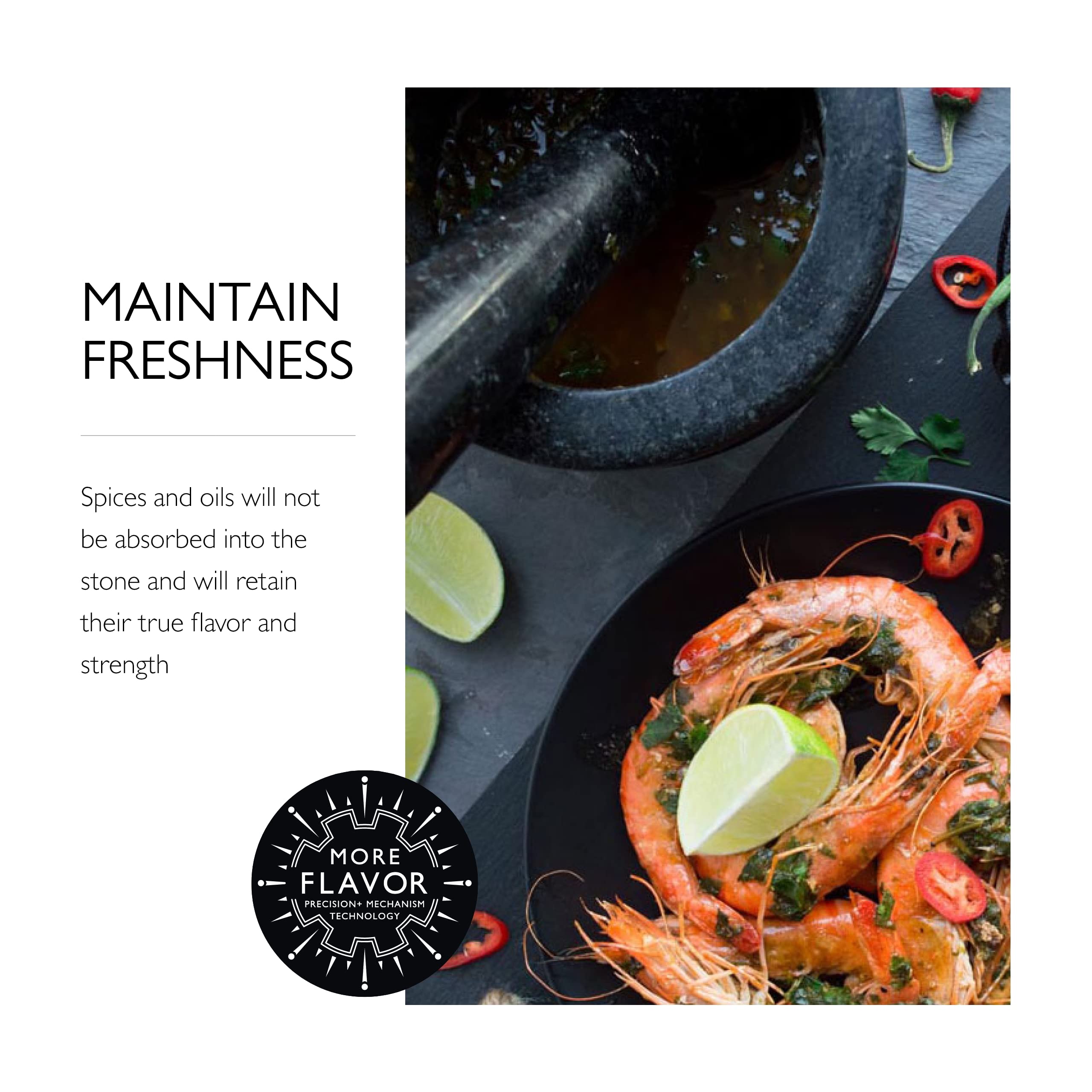 Cole & Mason 5.5-Inch Granite Mortar & Pestle - Unpolished Stone Mortar & Pestle For Kitchen - Small Grinding Bowl For Herbs And