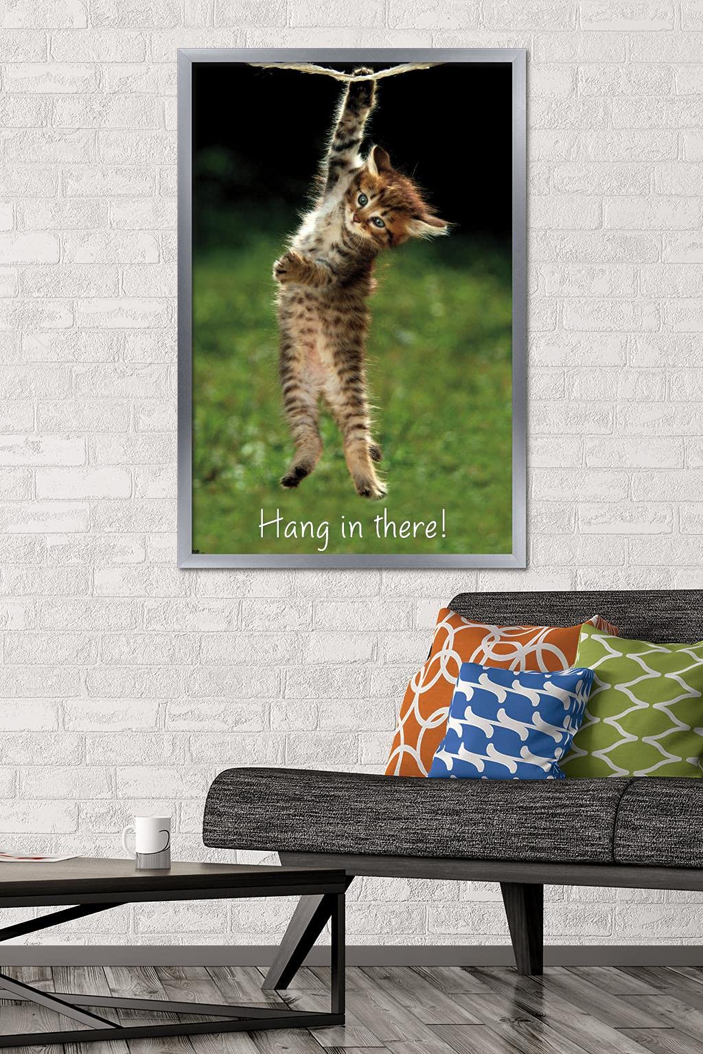 Trends International Kitten-Hang In There Wall Poster, 24.25'' X 35.75'', Multicolor