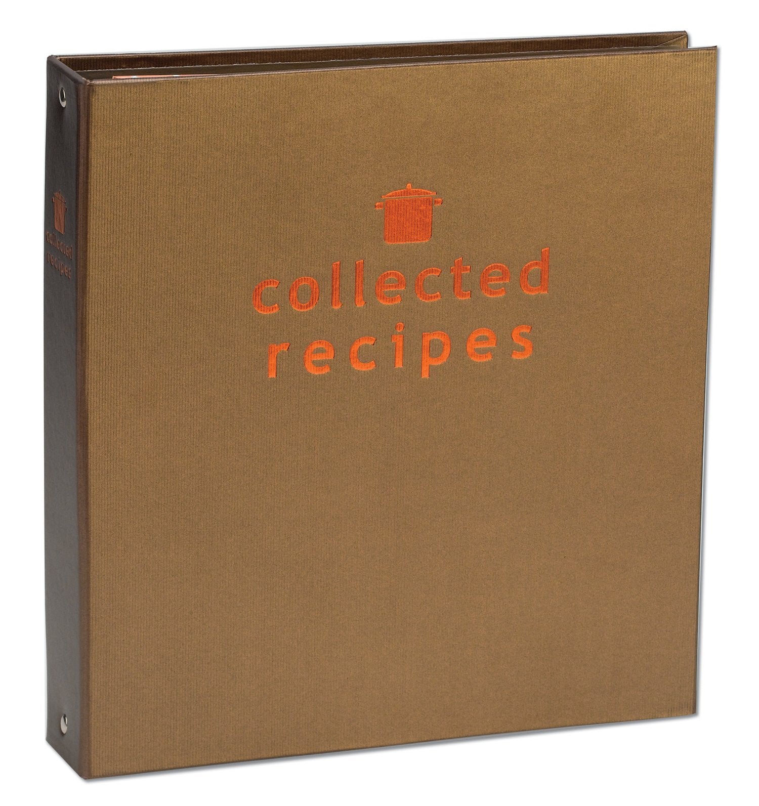Meadowsweet Kitchens Recipe Binder Organizer - Copper & Brown - Create Your Own Cookbook - CYOCR/CB - Perfect for Recipe Cards & Clippings