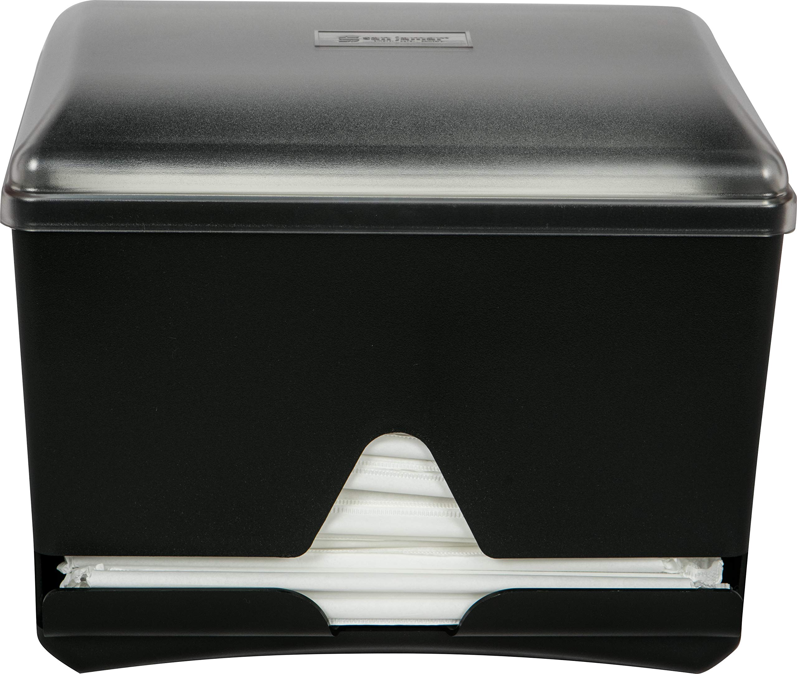 San Jamar Junior Bulk Straw Dispenser Holds 500 Straws For Restaurants, Dining Halls, And Fast Food, Plastic, 10.5 X 10.5 X 8.5