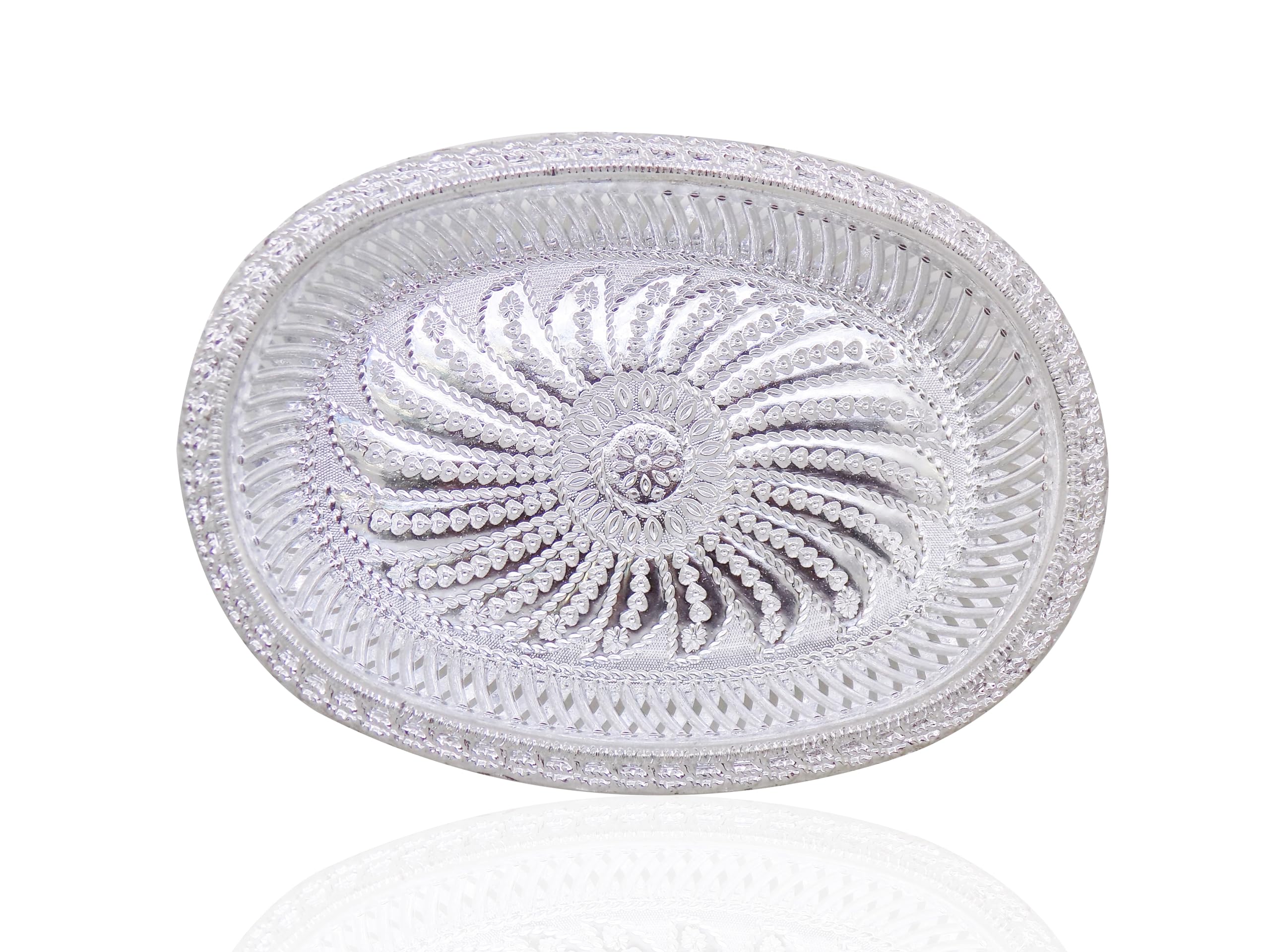Horizonite Multipurpose Design Oval Gift Tray  Simple And Stylish Tray For Serving, Gifting, And Home Dcor