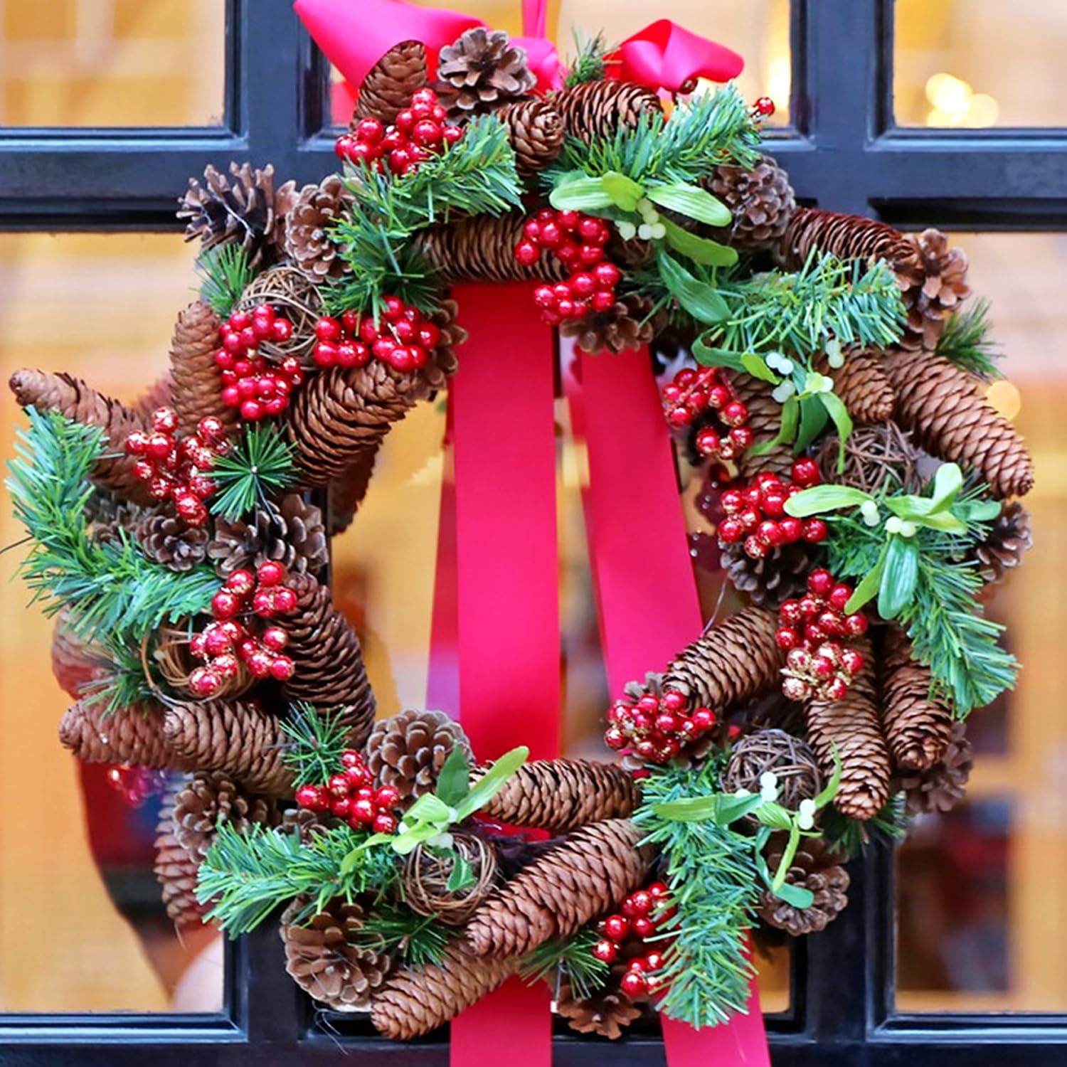 Jangostor 60 Pine Cones Decorations - Natural Bulk Package, Large Medium & Mini Sizes - Rustic Pine Cone Ornaments for Table, Ch