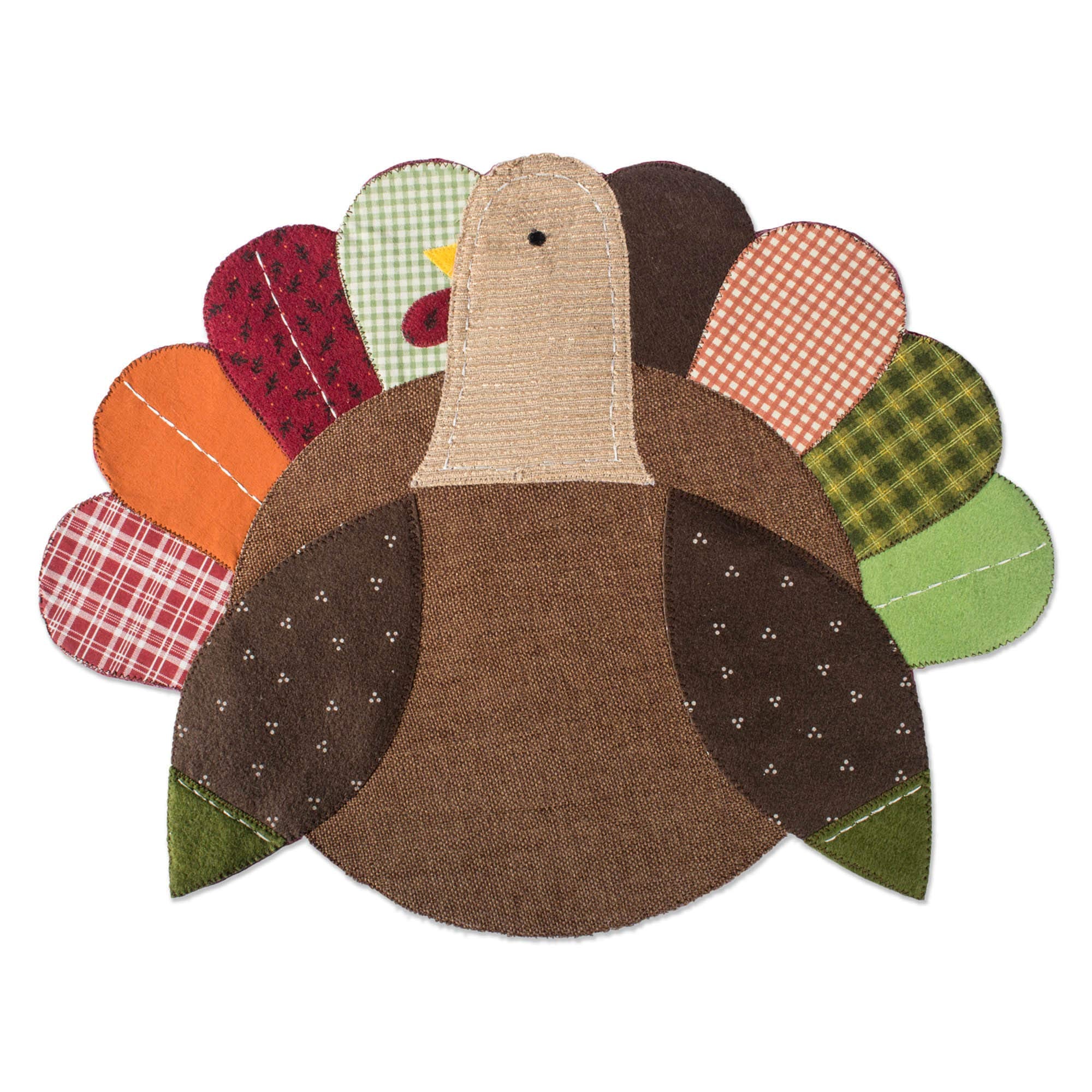 DII Embroidered Turkey Placemat (Set of 4)