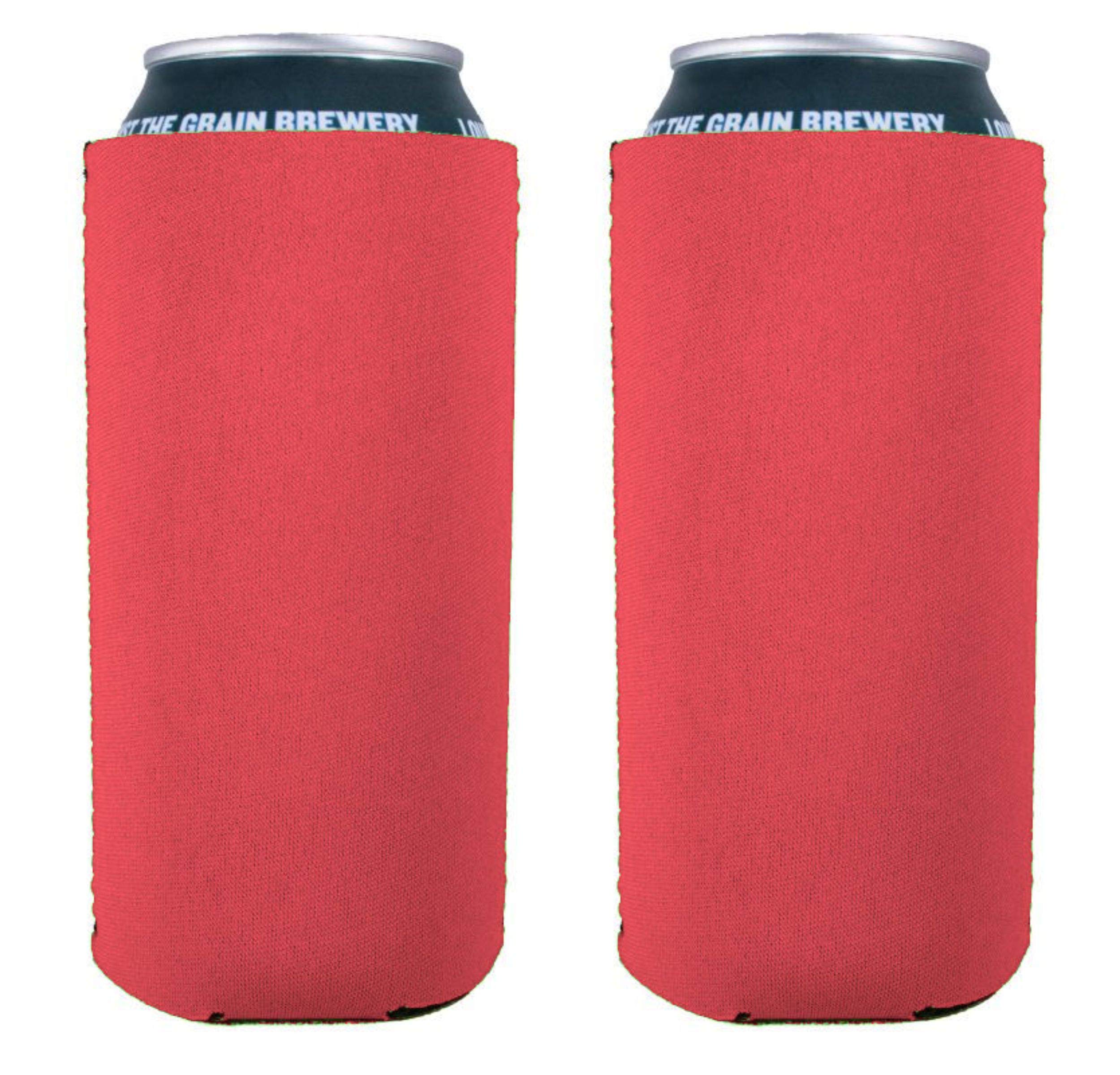 Blank Neoprene 16 Oz. Can Coolie (2 Pack, Neon Pink)