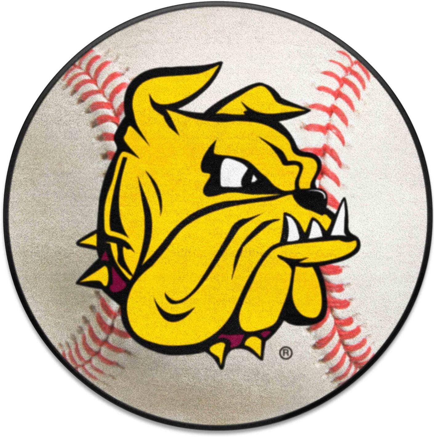 University of Minnesota-Duluth Baseball Rug - 27in. Diameter