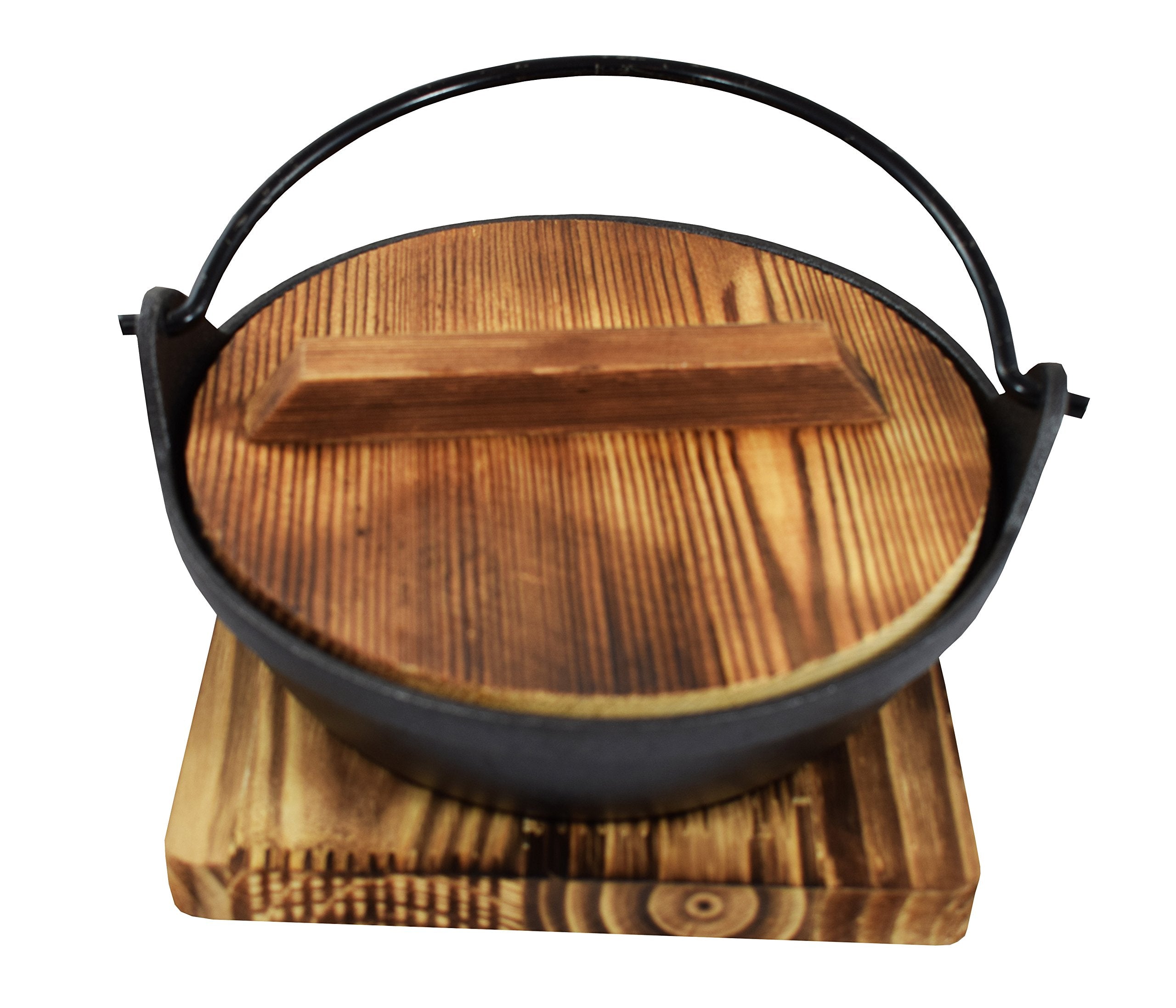 Square Wood Underliner/Trivet For Cast Iron/Hot Dish Sunrise Kitchen Supply (7'' X 7'') - Pack Of 2